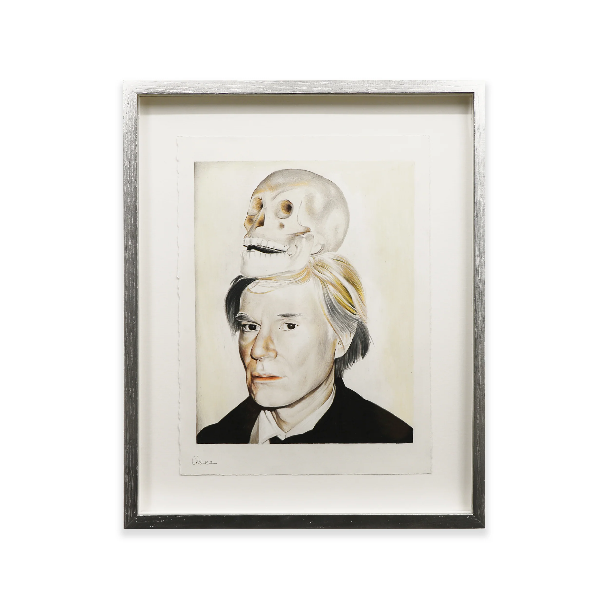 "Andy Warhol, Self-Portrait with Skull (1977)" Chesca Athas