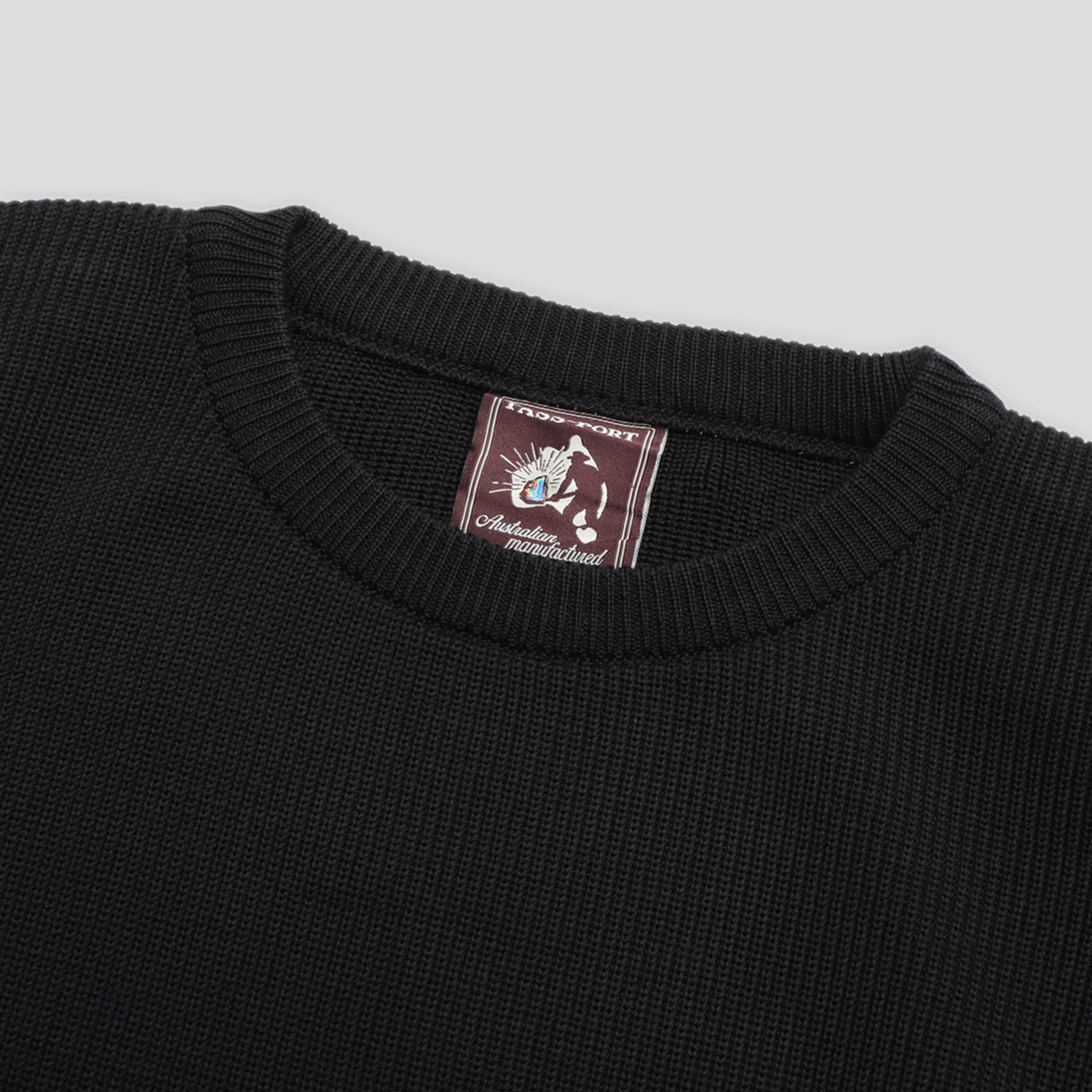 Pass~Port Australian Manufactured Woolen Sweater - Black - Image 3