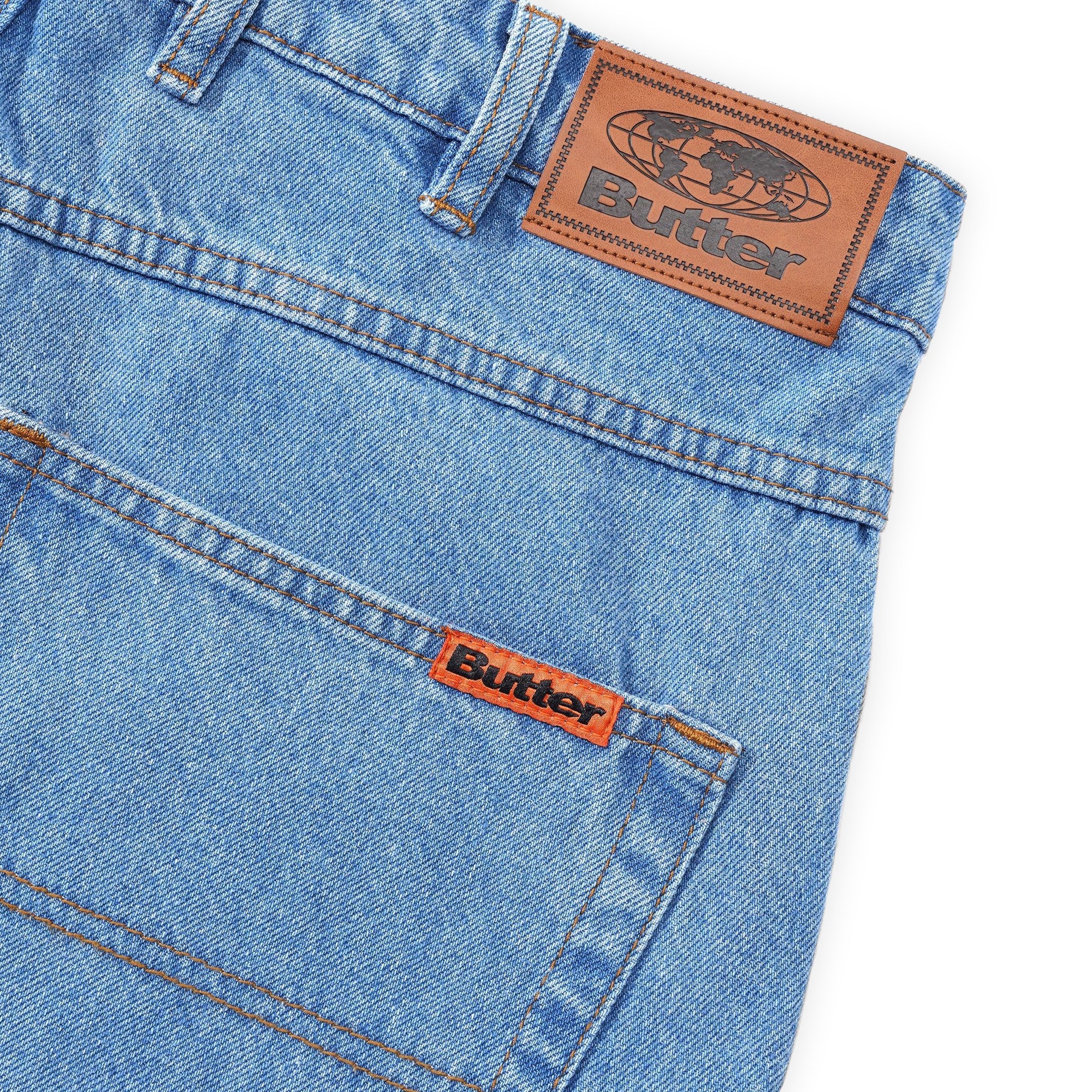 Butter Goods Baggy Denim Jeans - Washed Indigo - Image 4
