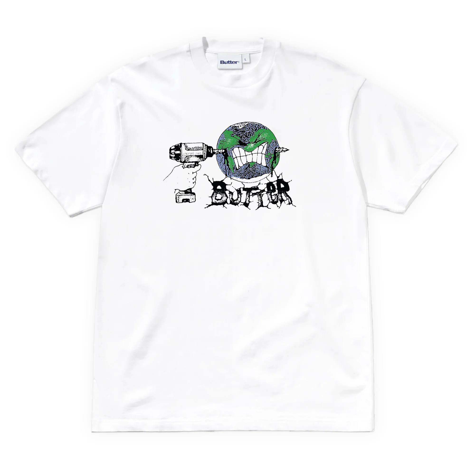Butter Goods Drill Tee - White