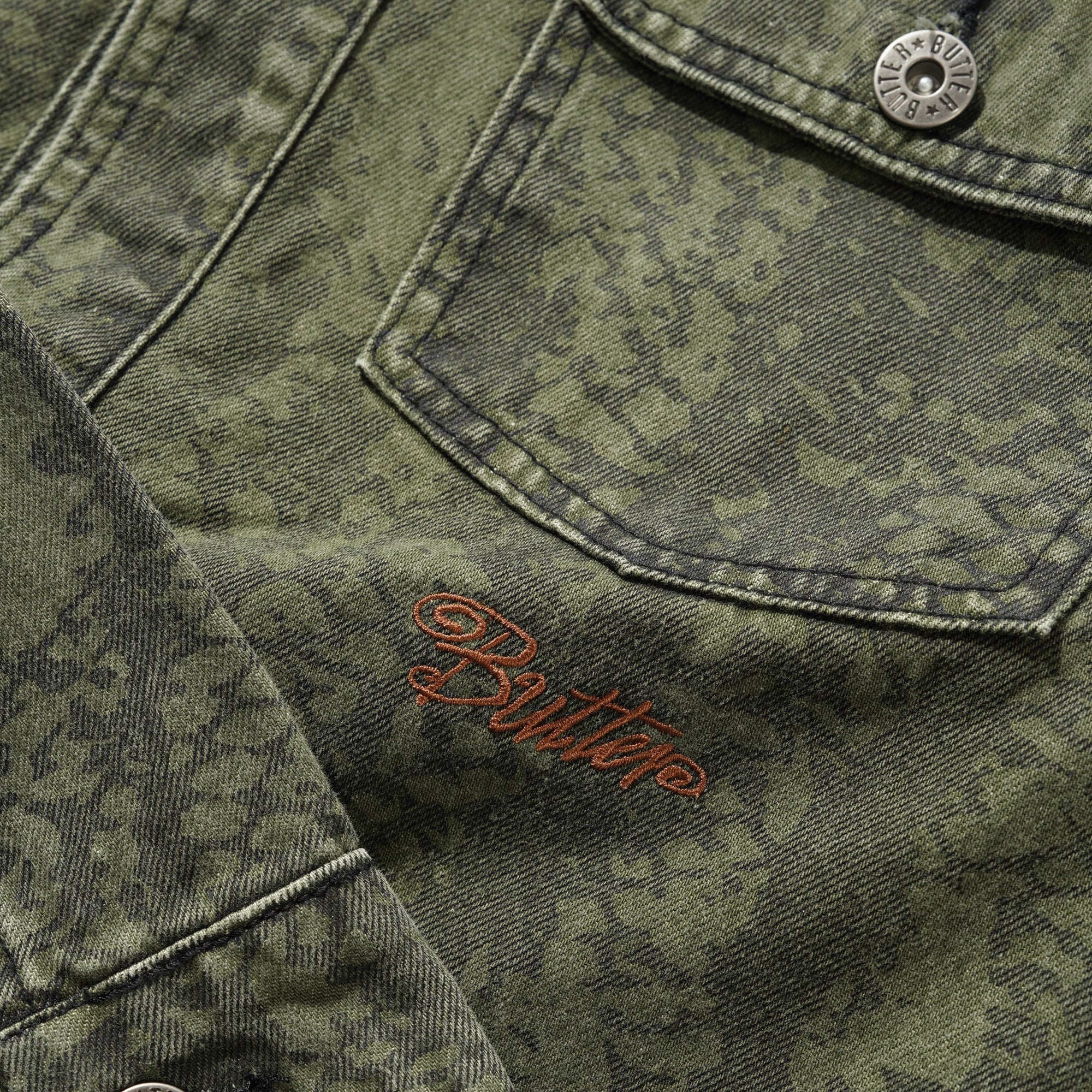 Butter Goods Garage Denim Jacket - Lowland Camo - Image 3