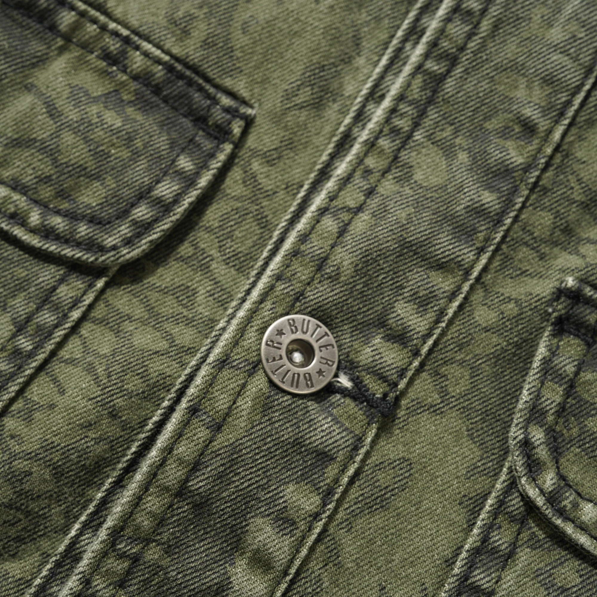 Butter Goods Garage Denim Jacket - Lowland Camo - Image 4
