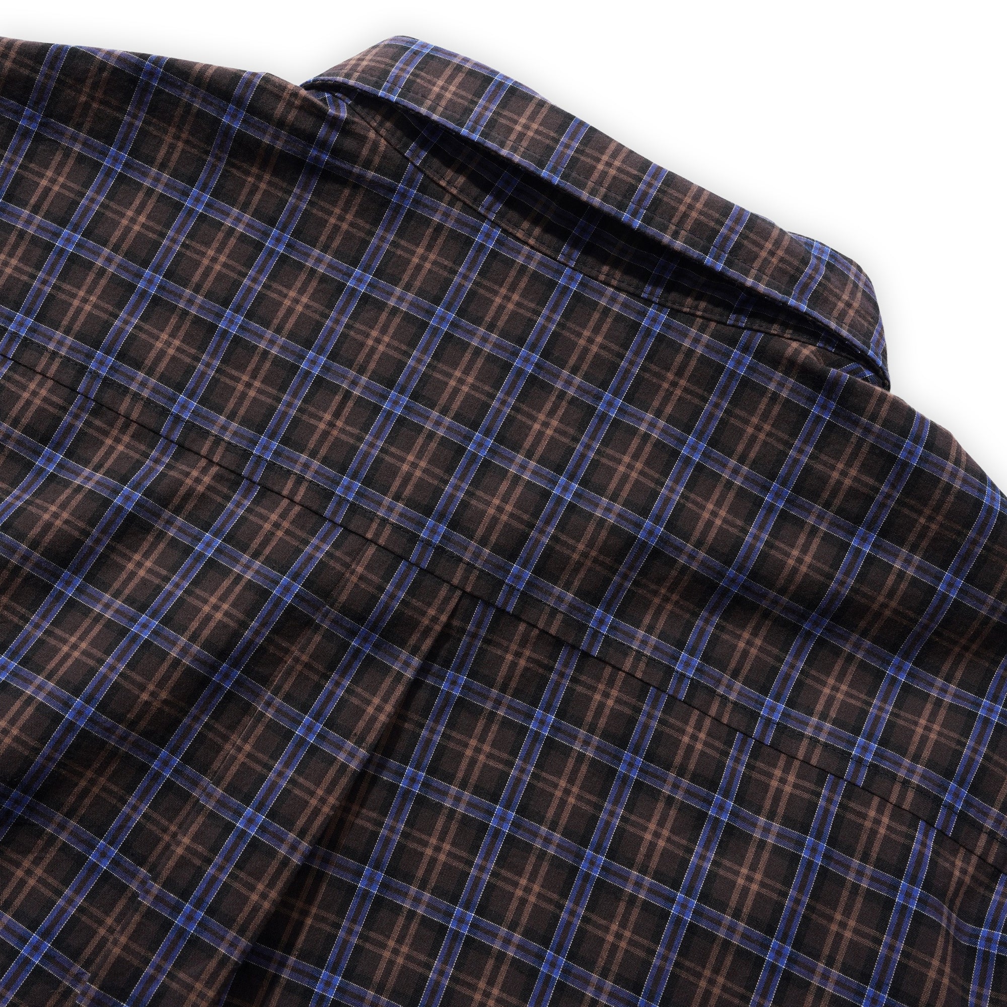 Butter Goods Plaid Shirt - Brown / Cobalt - Image 3