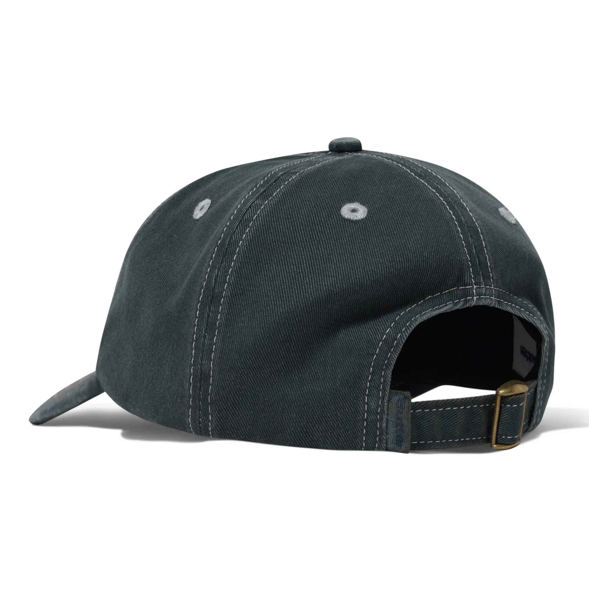 Butter Goods Rounded Logo 6 Panel Cap - Washed Black - Image 2