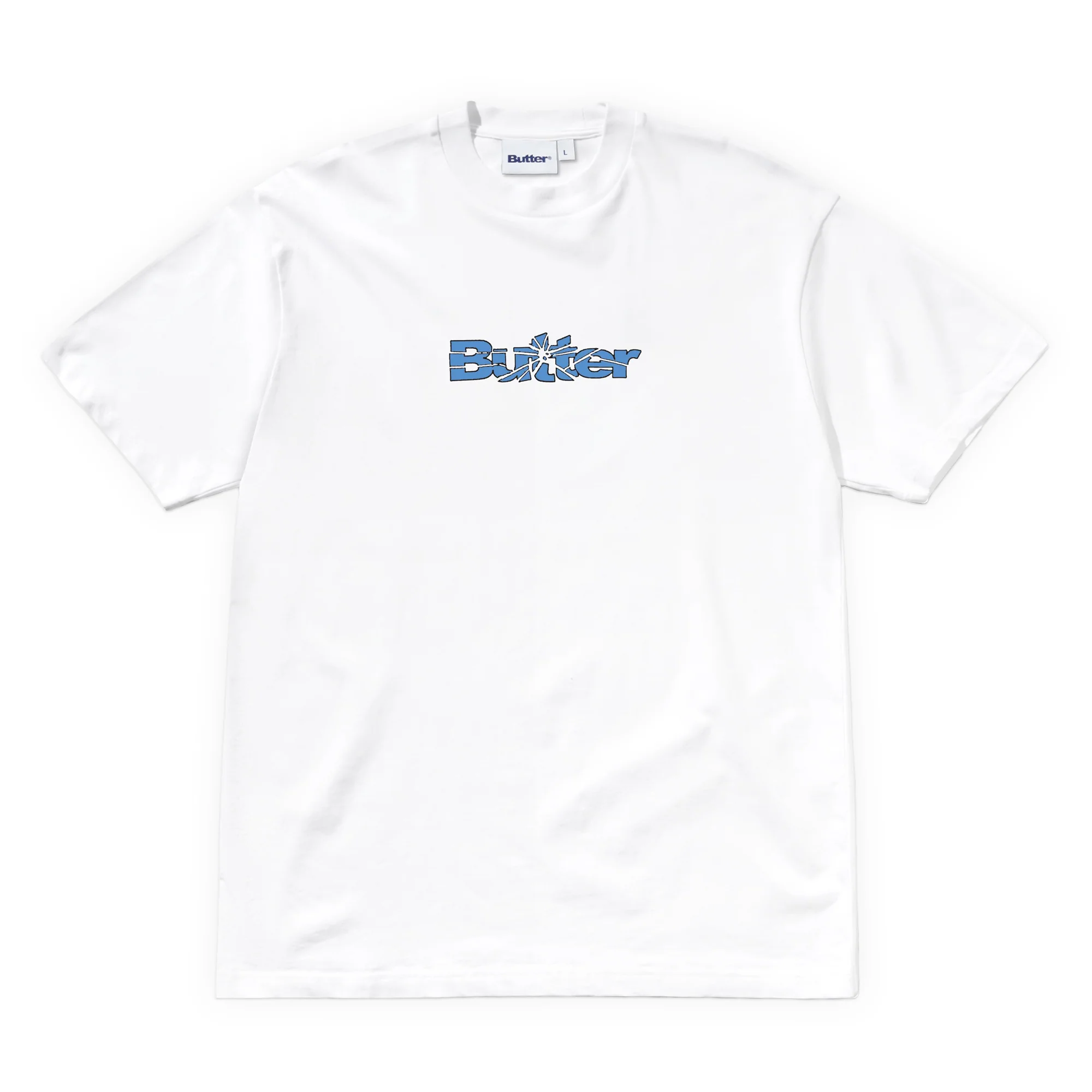 Butter Goods Smashed Logo Tee - White