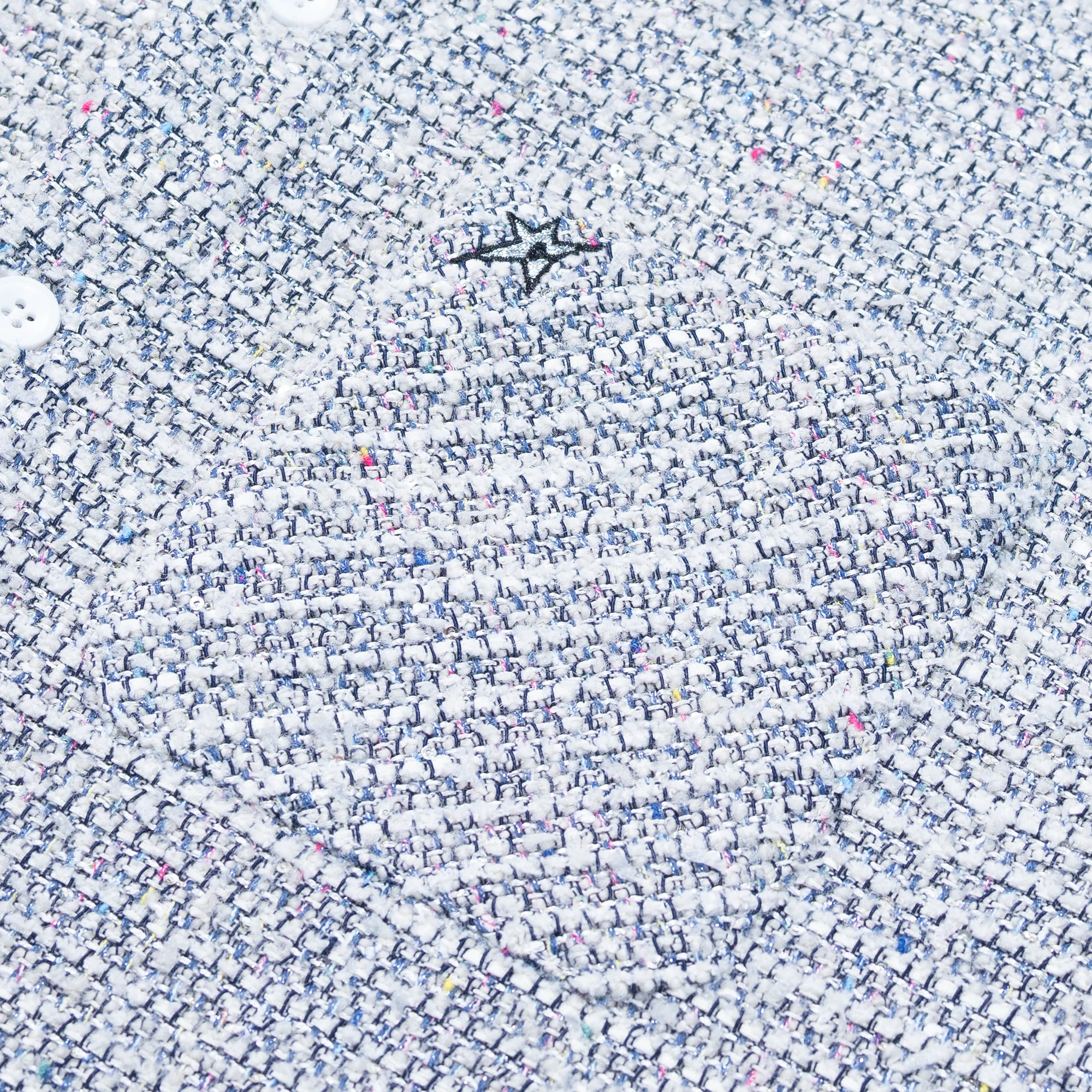 Carpet Company C-Star Basket Weave Button Up - Grey - Image 3