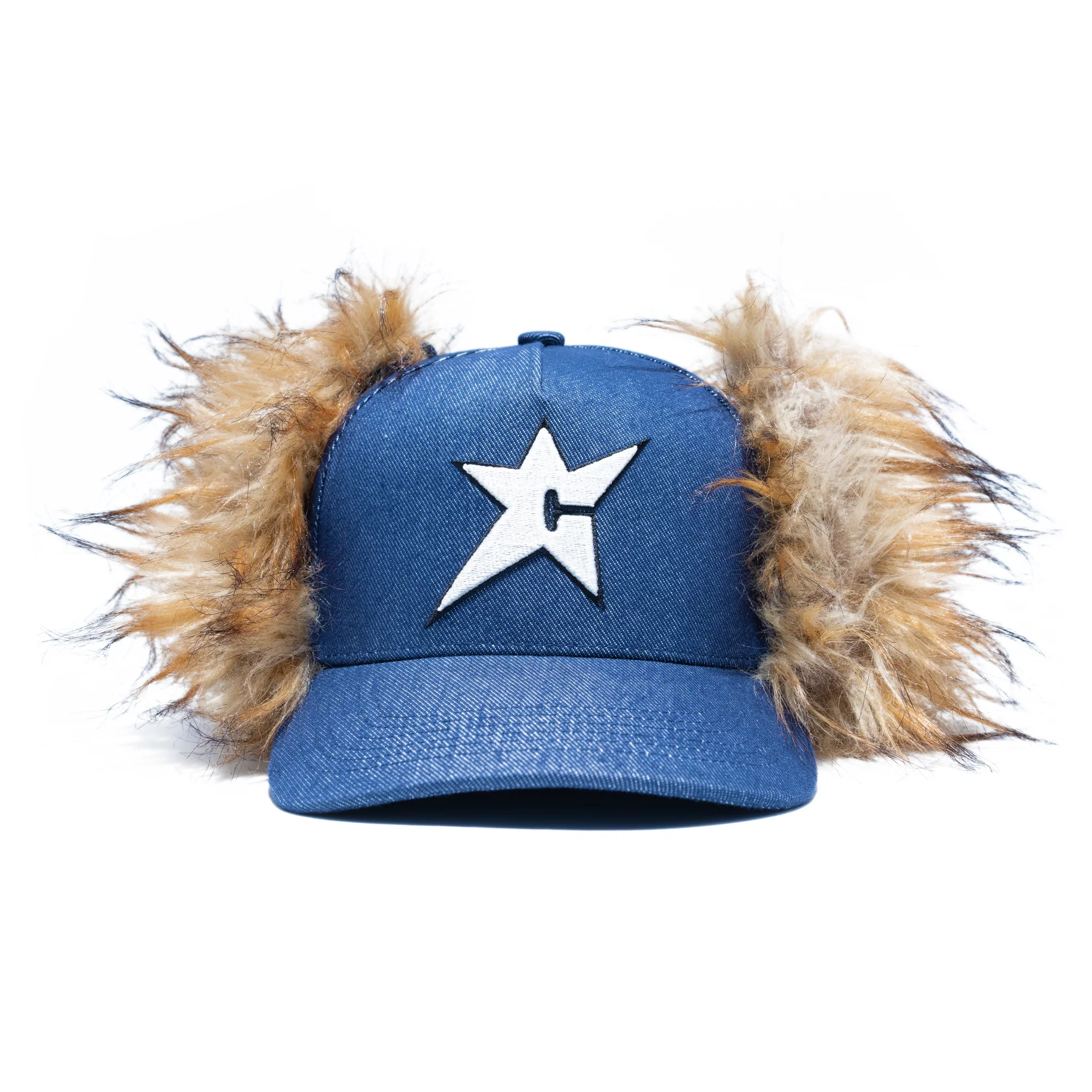Carpet Company C-Star Fur Hat - Dark Denim