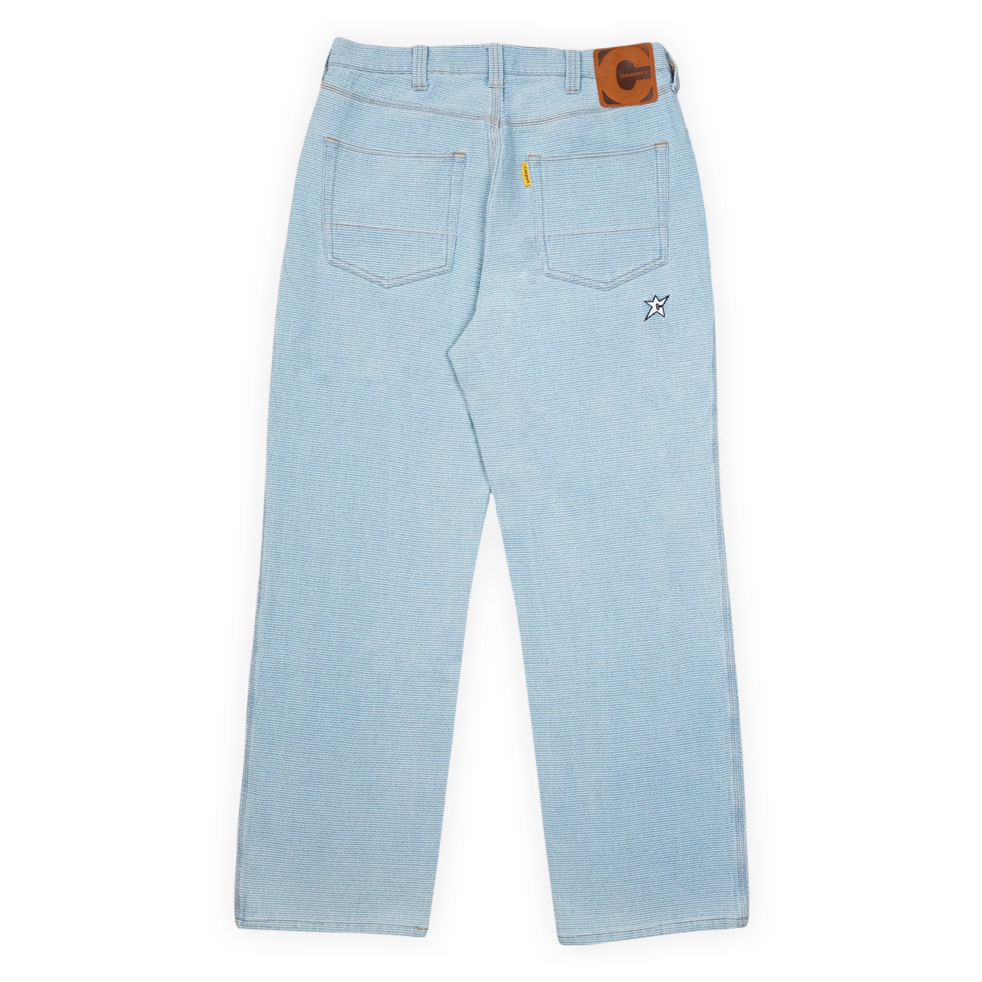 Carpet Company Interlock Stitch Denim Jeans - Blue - Image 2