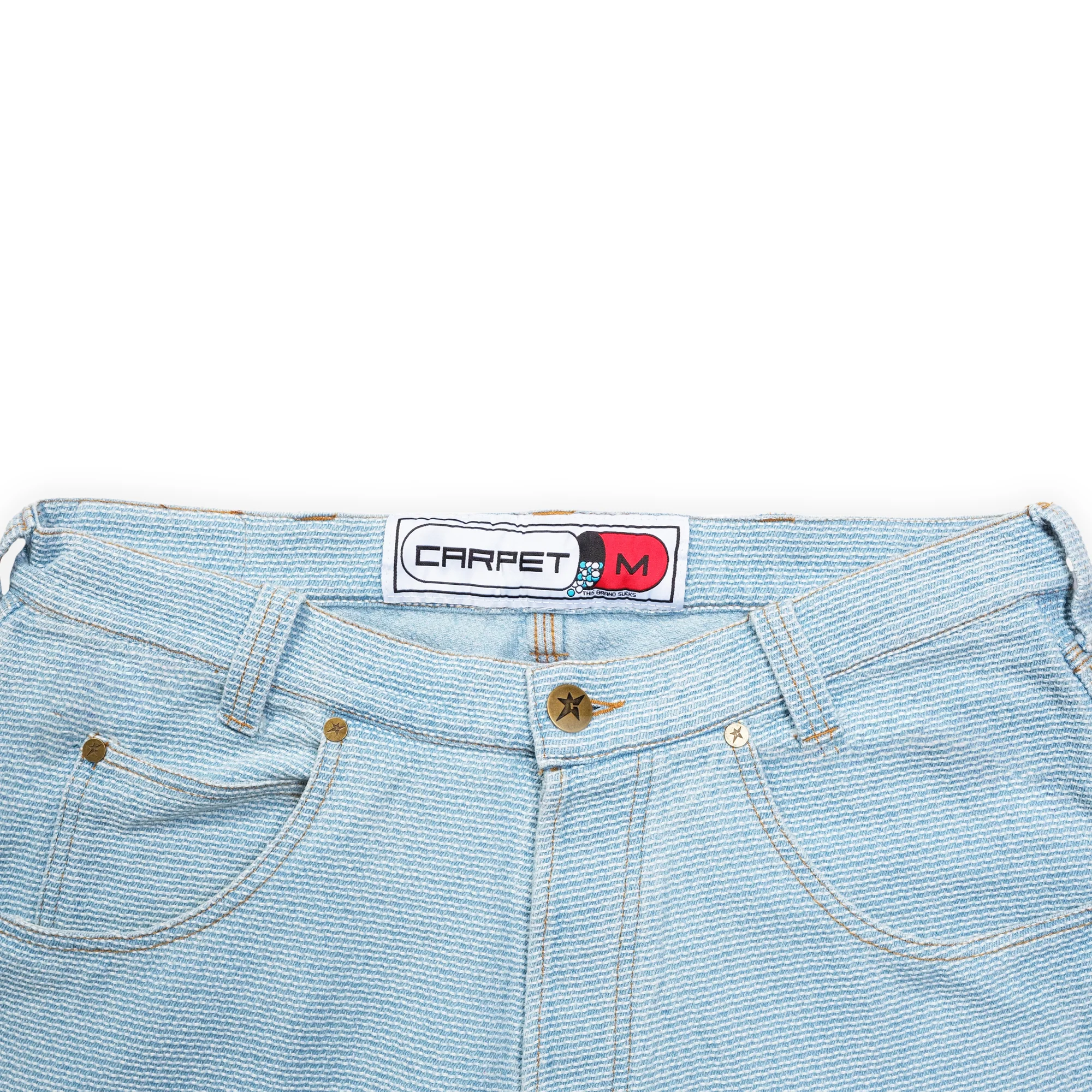 Carpet Company Interlock Stitch Denim Jeans - Blue - Image 6