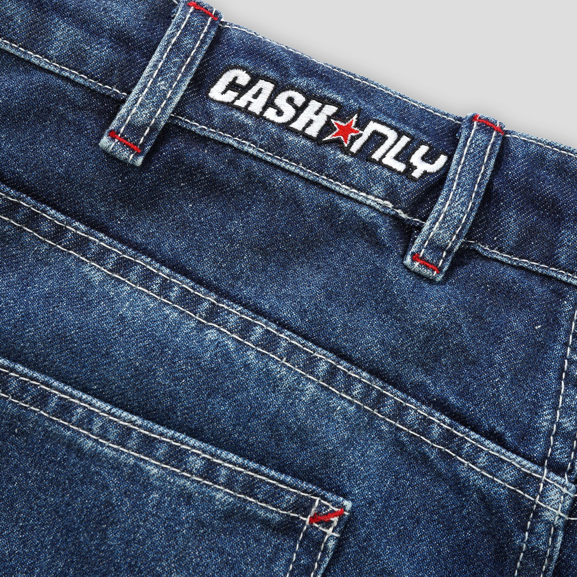 Cash Only Company Denim Jeans - Washed Slub Blue - Image 6