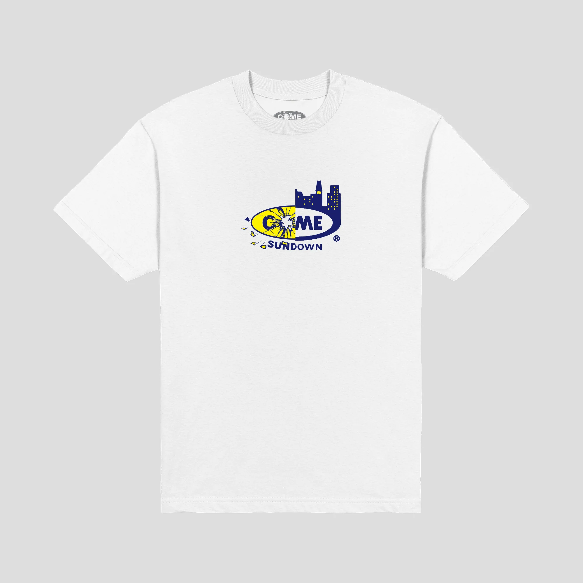 Come Sundown Combo Tee - White