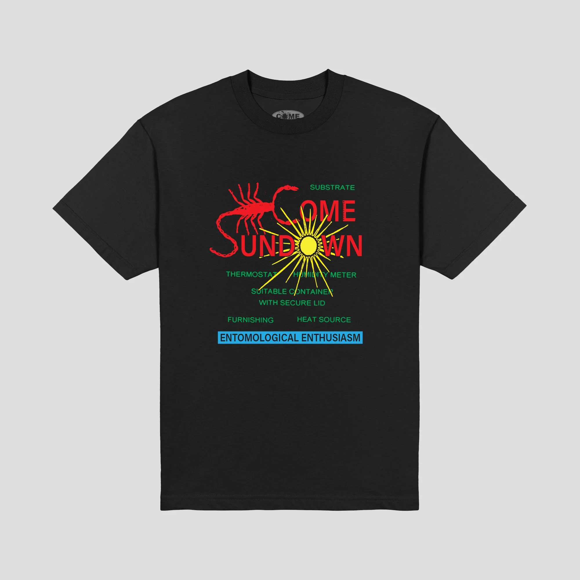 Come Sundown Entomology Tee - Black
