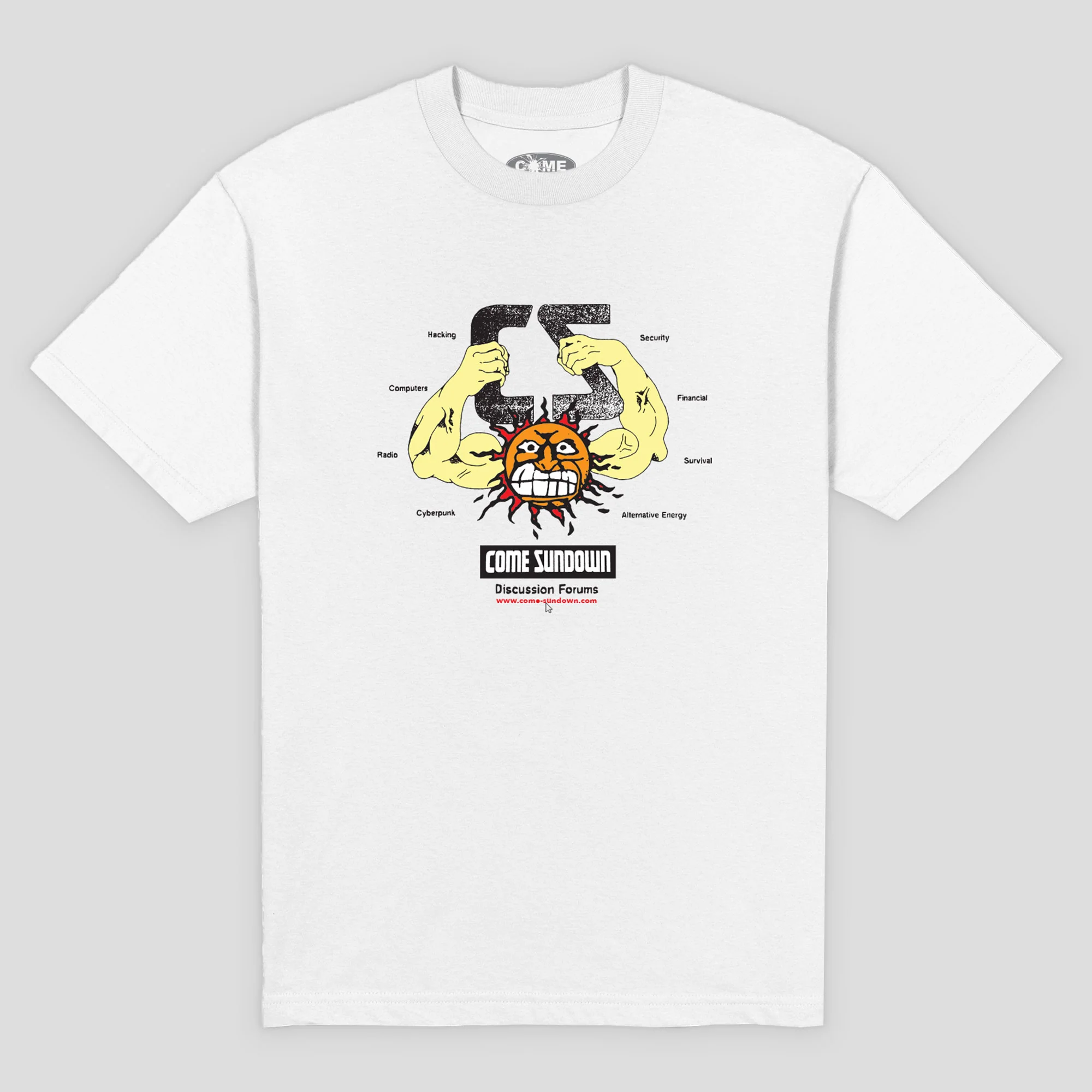 Come Sundown Forums Tee - White