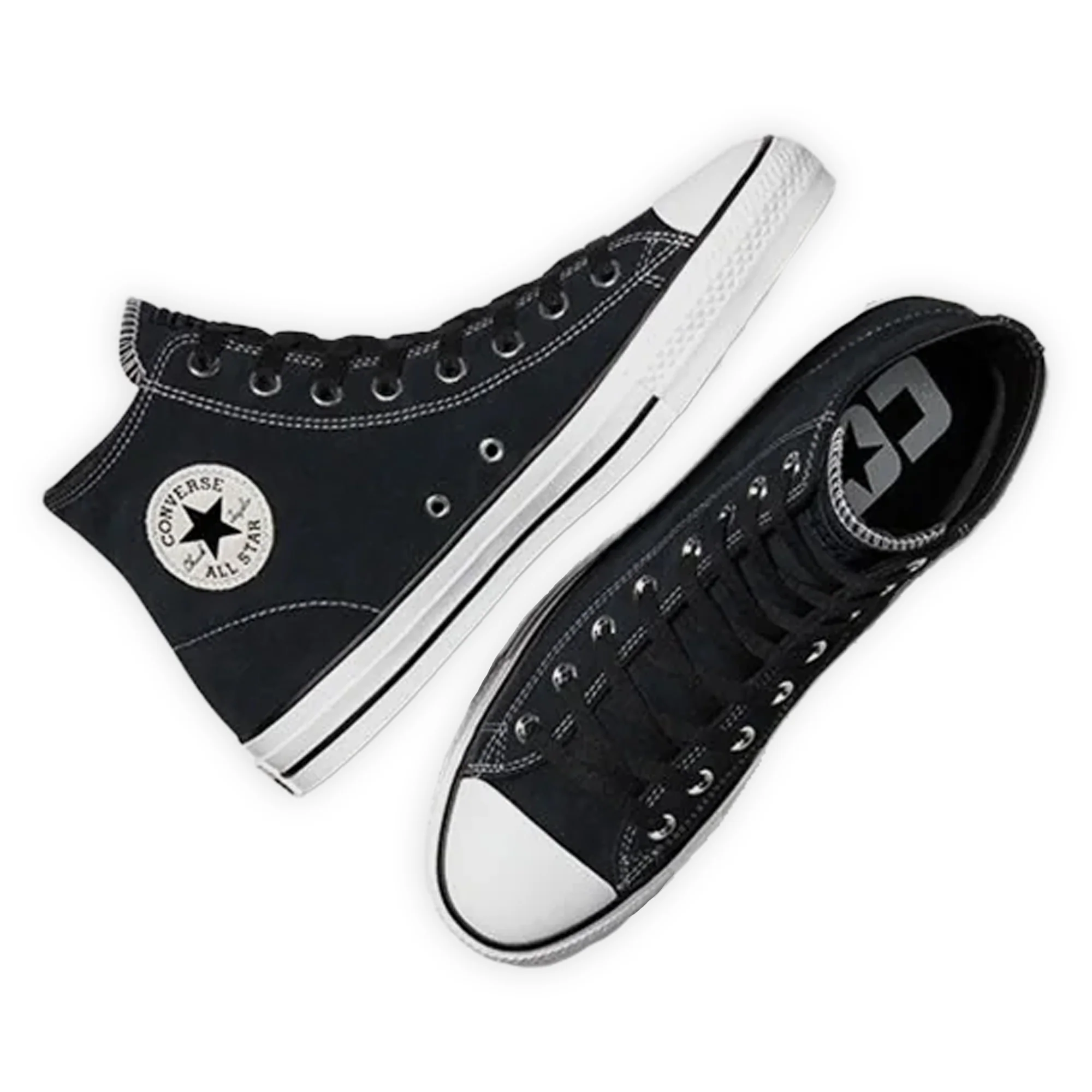 Converse Cons CTAS Pro Suede High Top - Black / Black / White - Image 3