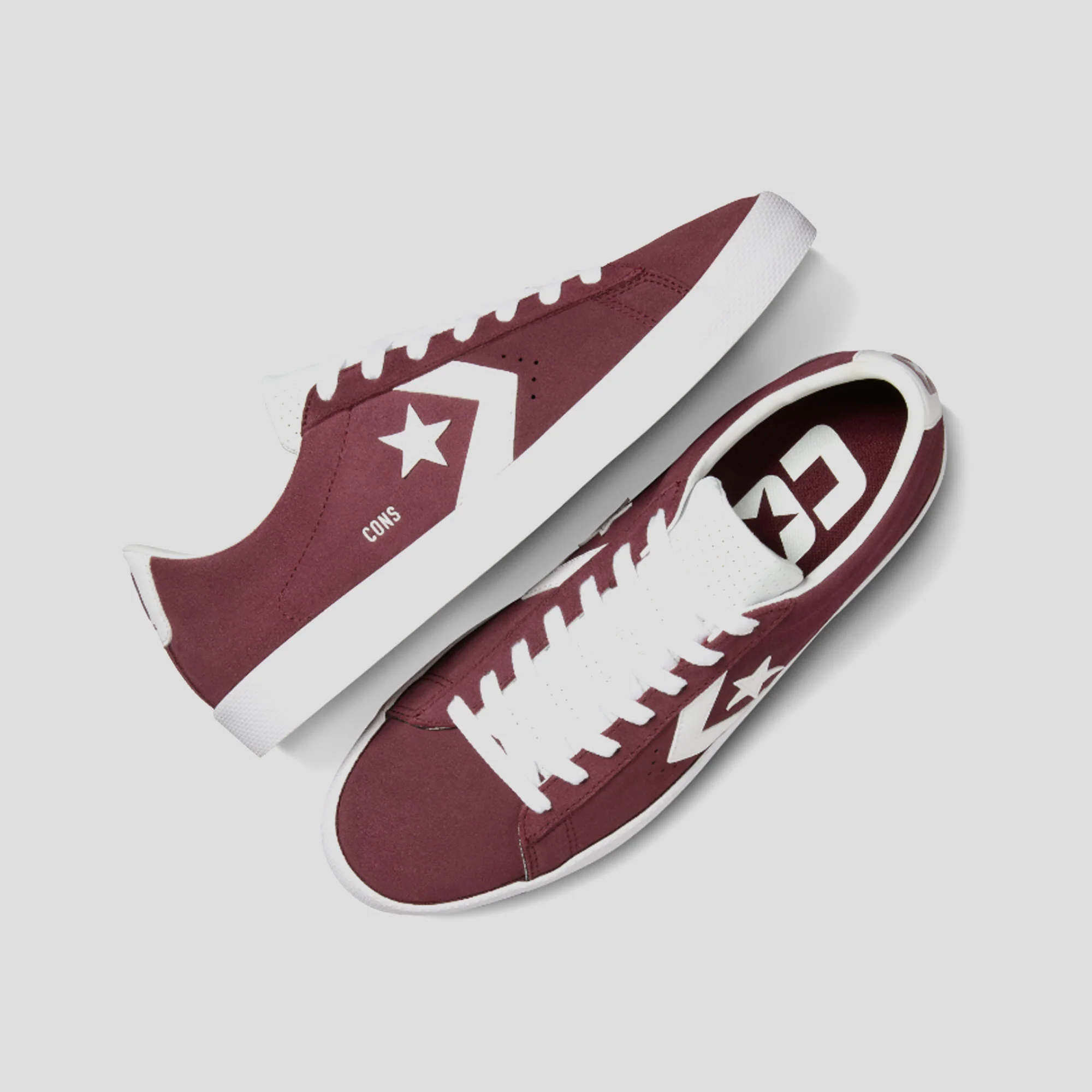 Converse Cons PL Vulc Pro - Deep Bordeaux  / White - Image 2