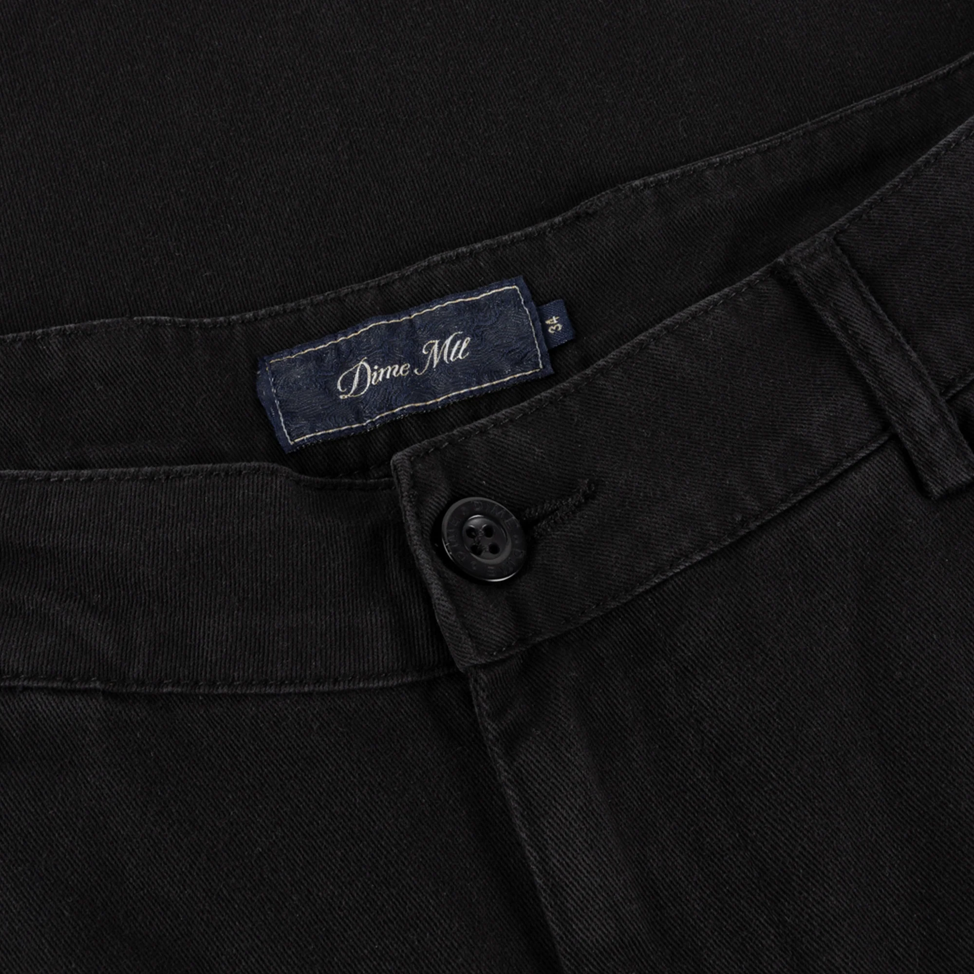 Dime Baggy Chino Pants - Black - Image 4