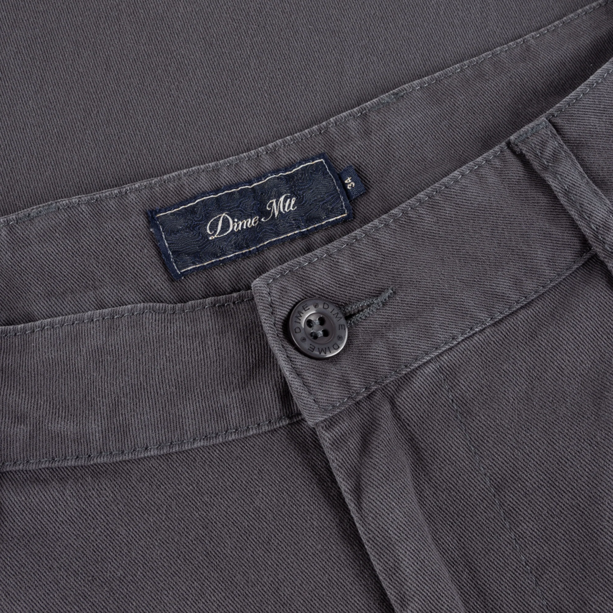 Dime Baggy Chino Pants - Charcoal - Image 3