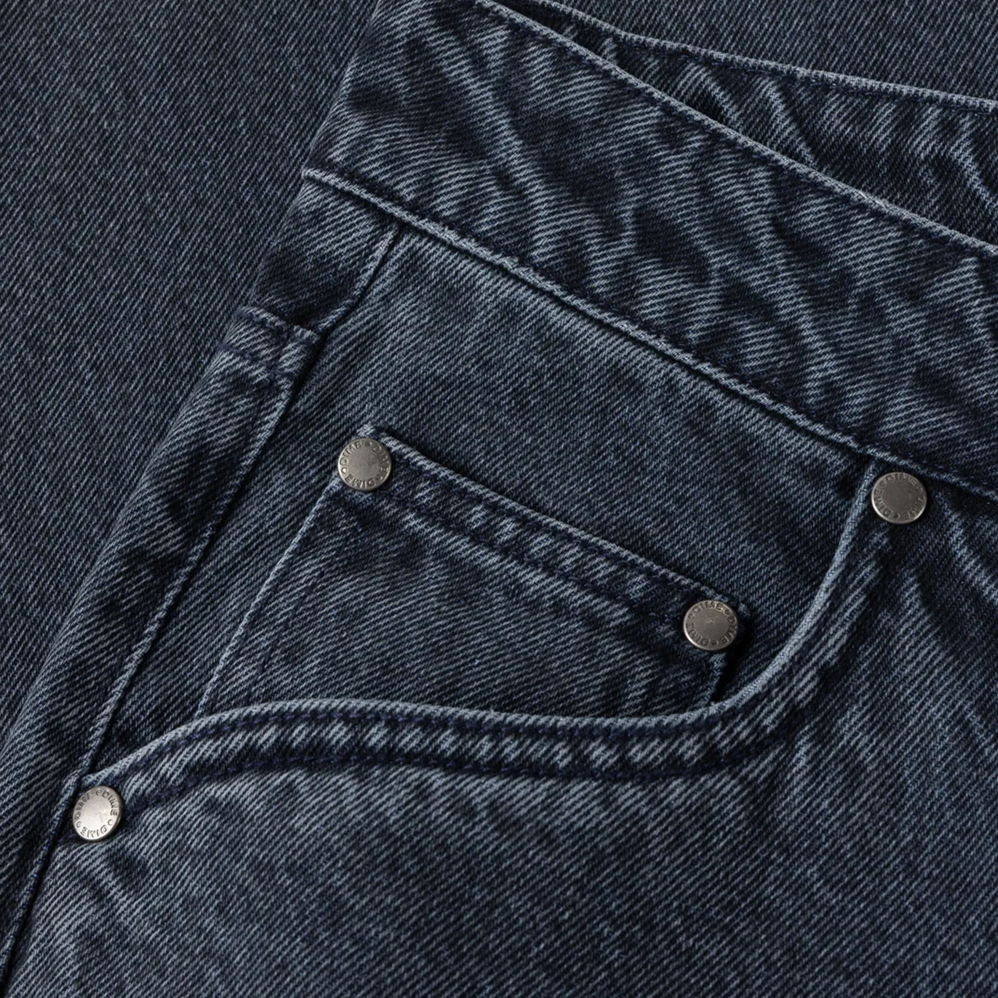 Dime Baggy Denim Pants - Overdyed Blue - Image 4