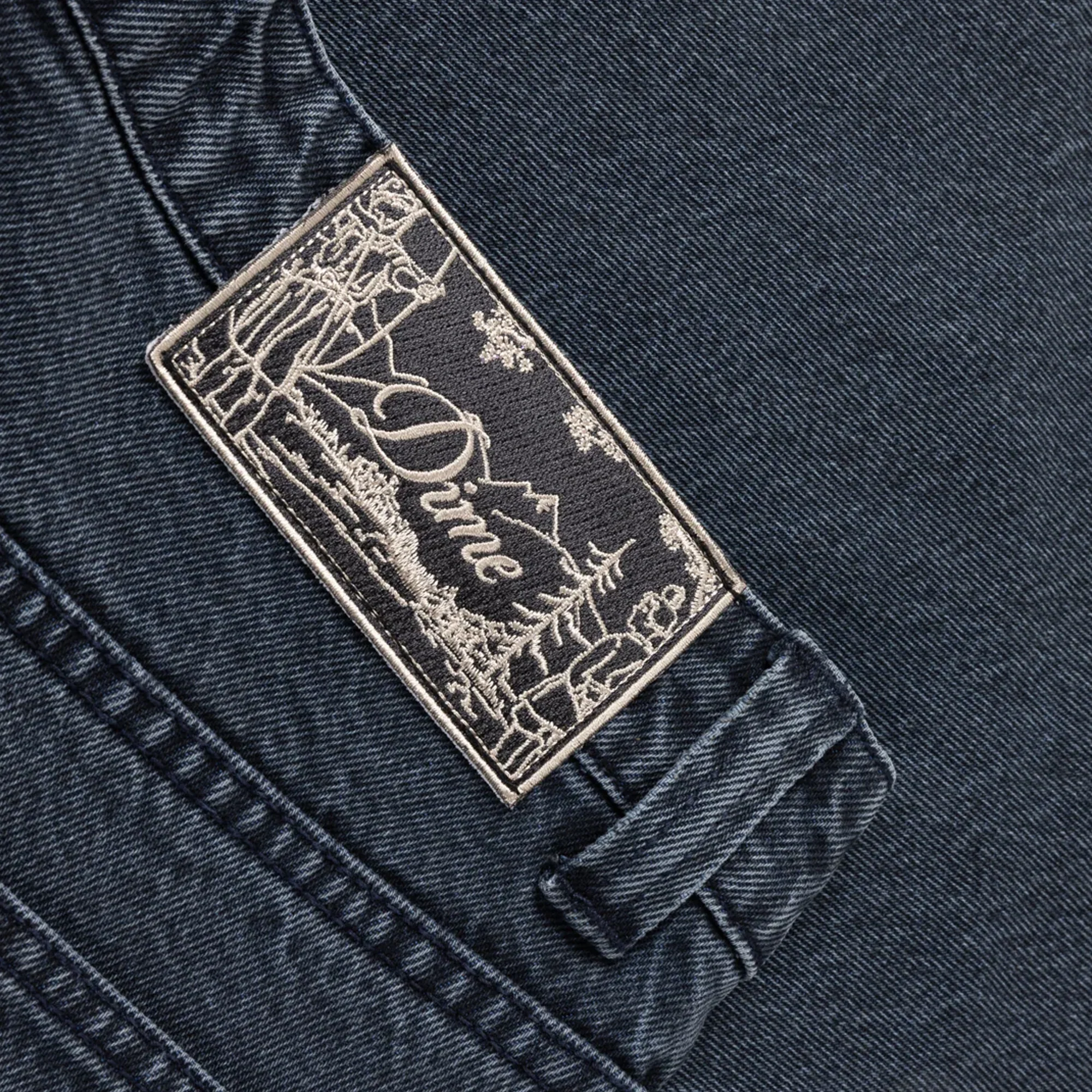 Dime Baggy Denim Pants - Overdyed Blue - Image 5