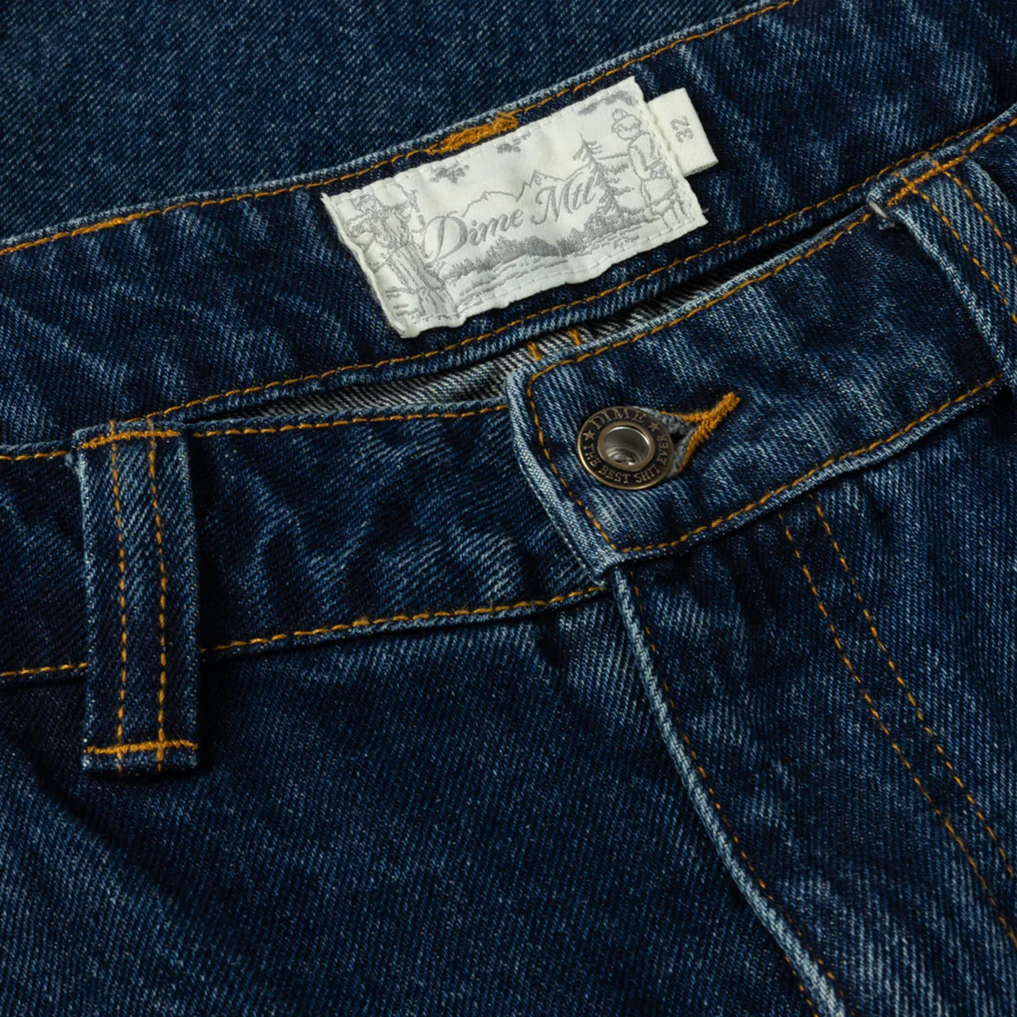 Dime Classic Relaxed Denim Pants - Faded Indigo - Image 3
