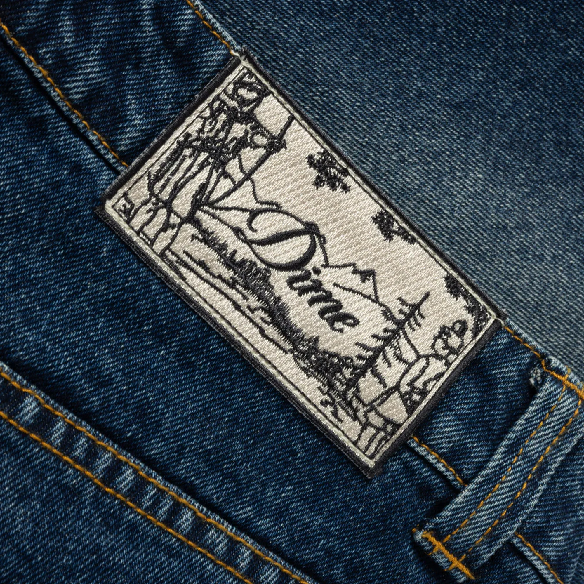 Dime Classic Relaxed Denim Pants - Faded Indigo - Image 4