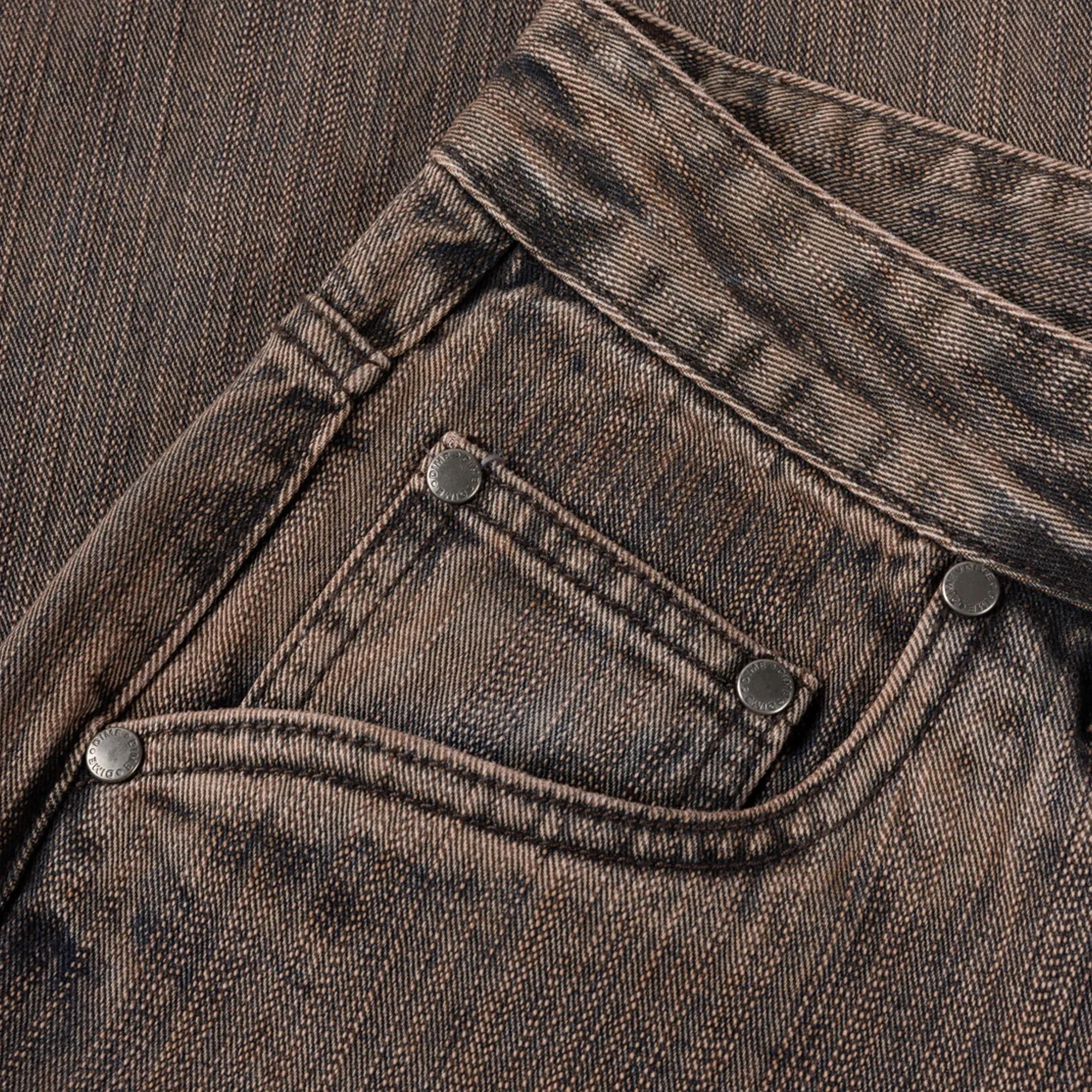 Dime Relaxed Denim Pants - Premium Brown - Image 4
