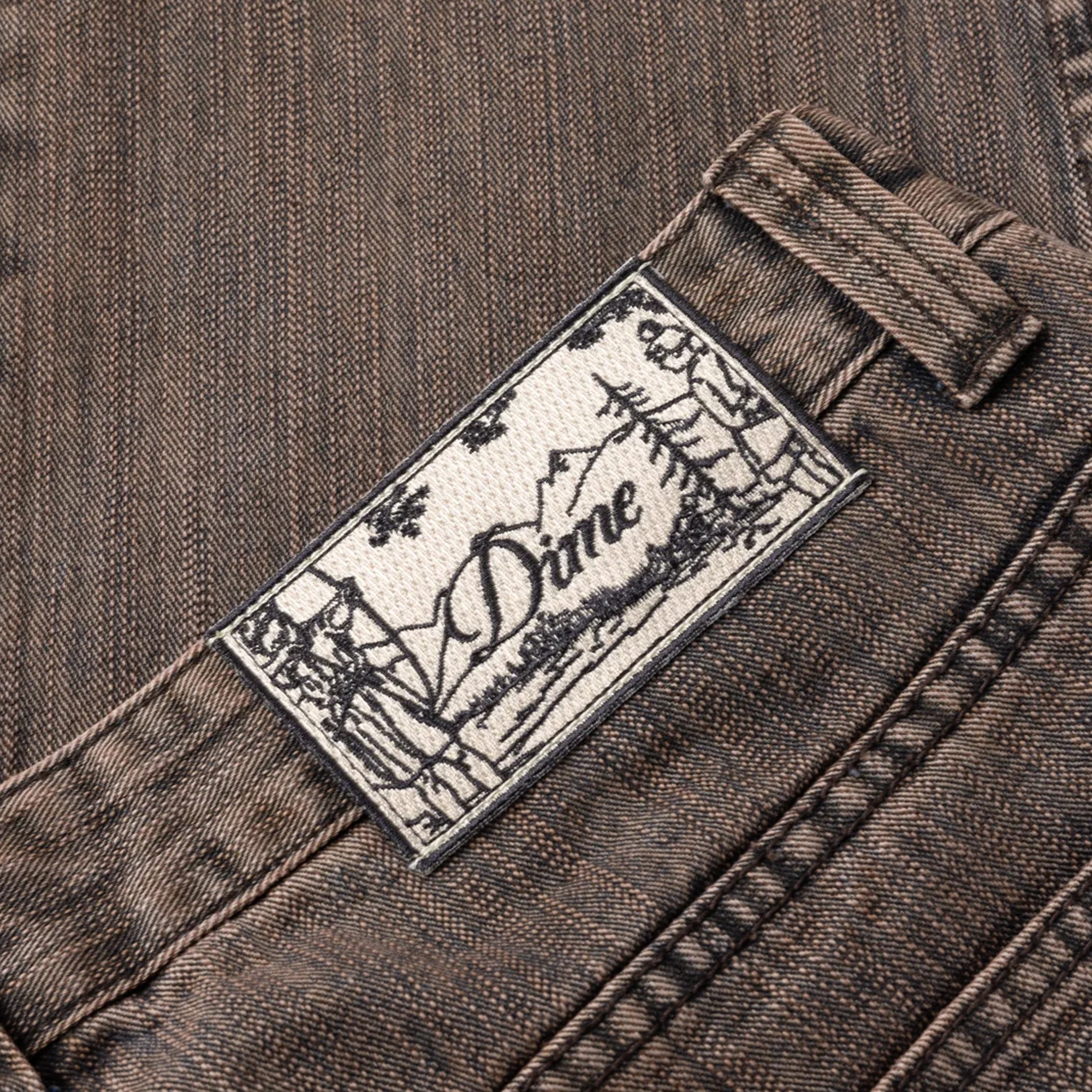 Dime Relaxed Denim Pants - Premium Brown - Image 5