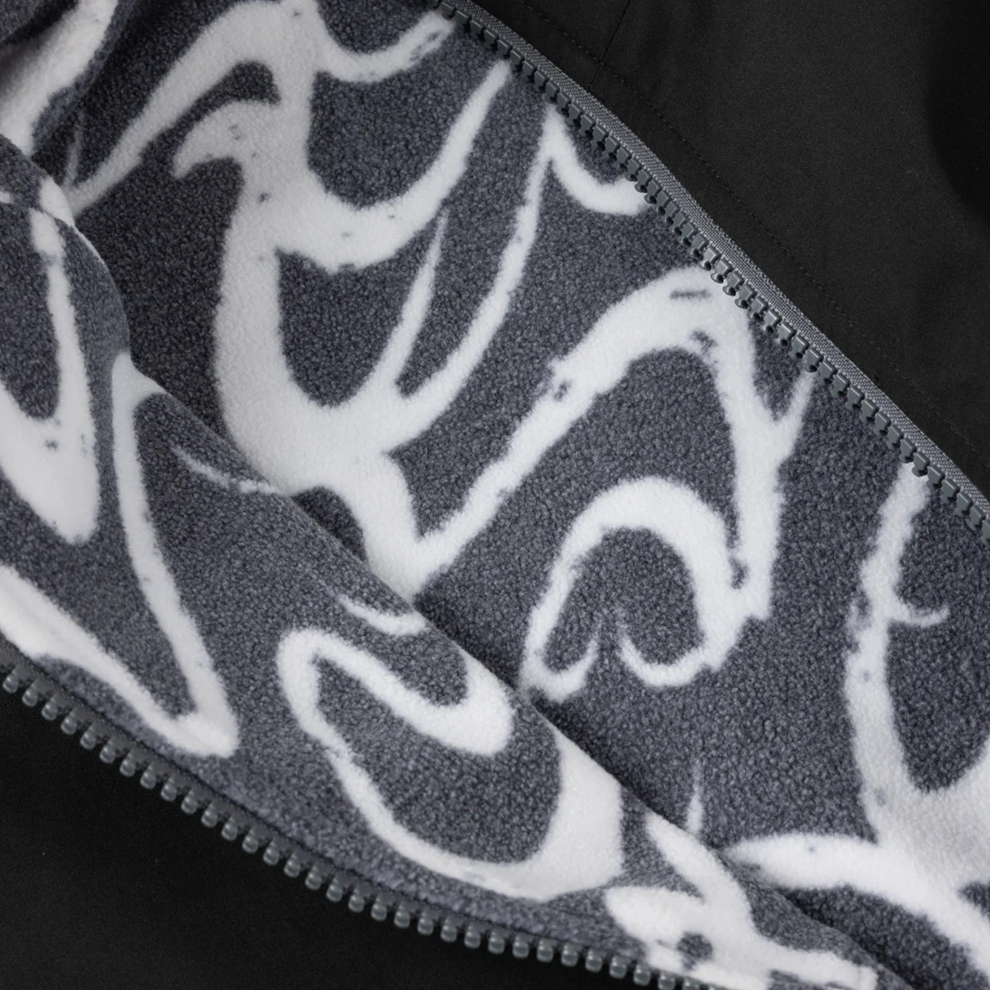 Dime Reversible Chilling Fleece - Gray / Black - Image 4