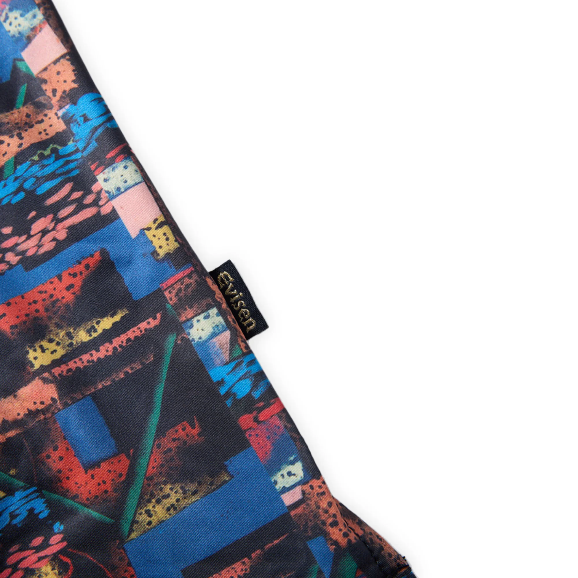 Evisen Julien Open S/S Shirt - Blue / Orange - Image 4