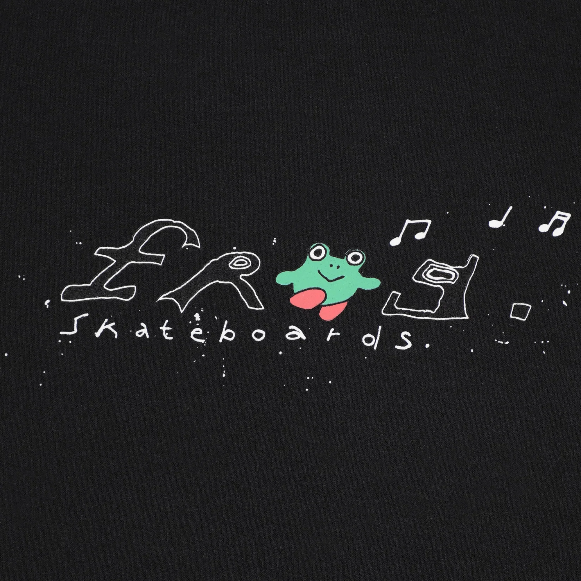 Frog Skateboards Happy Dirty Frog Hoodie - Black - Image 3