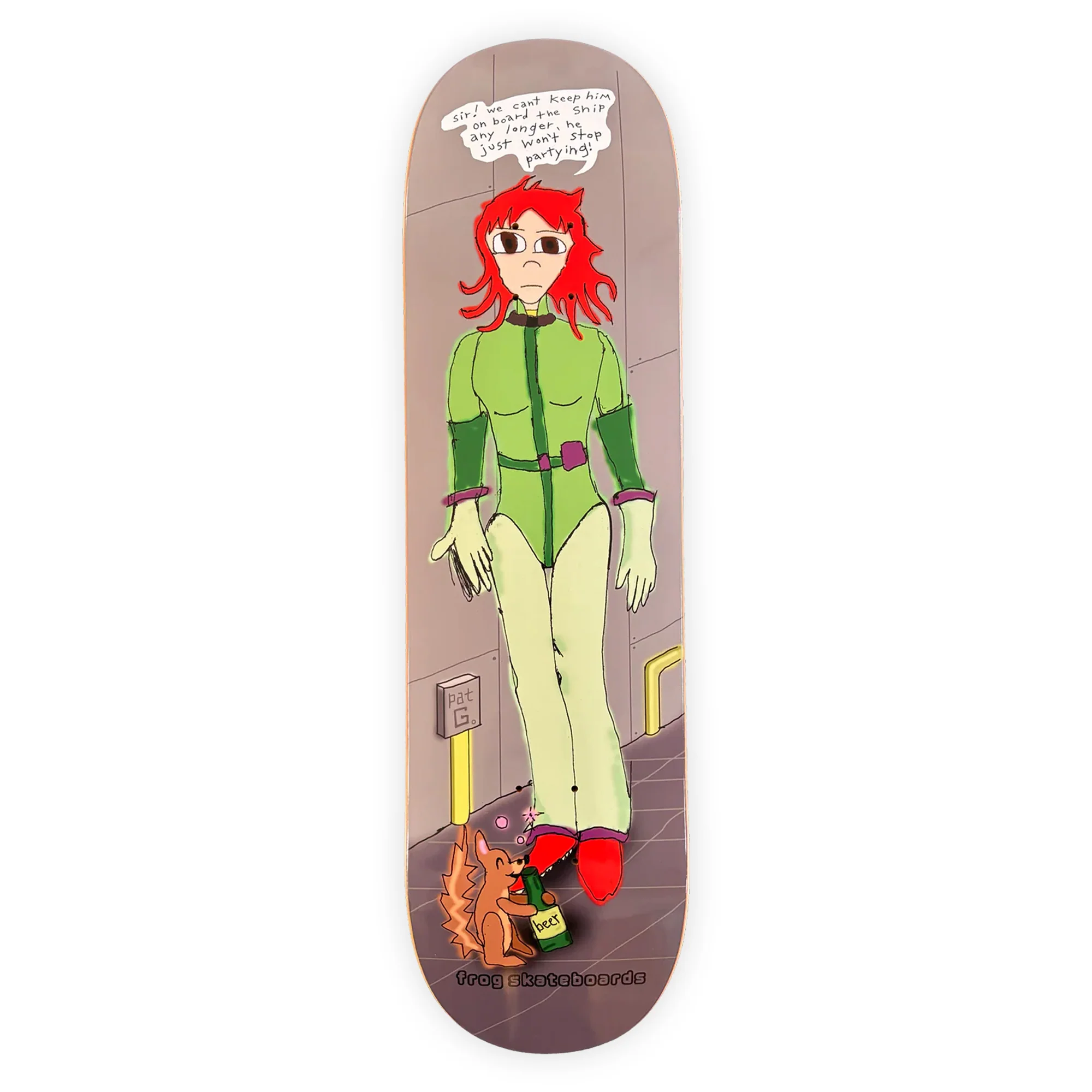 Frog Skateboards Party Squirrel Pat G Deck