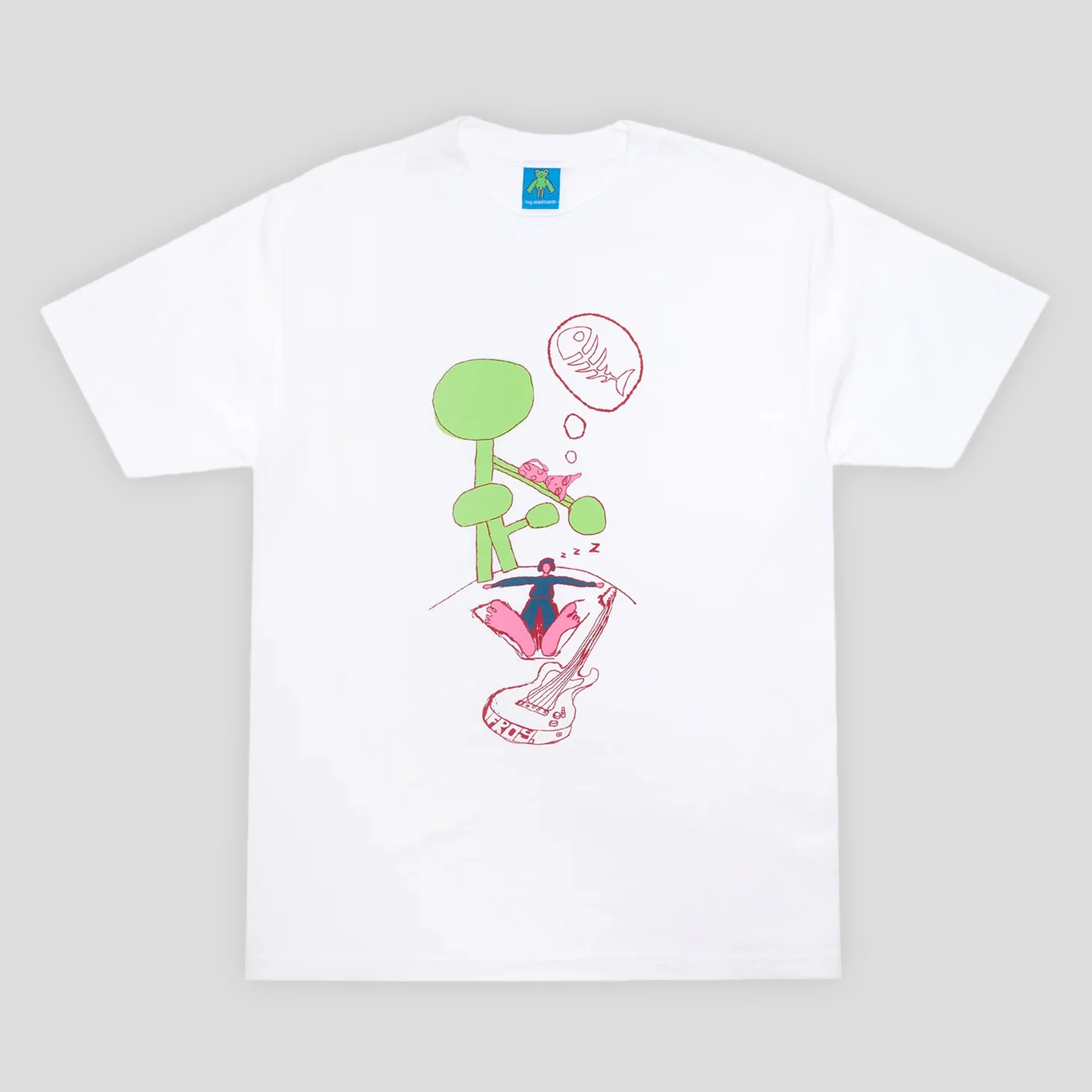Frog Skateboards Snoozer Tee - White