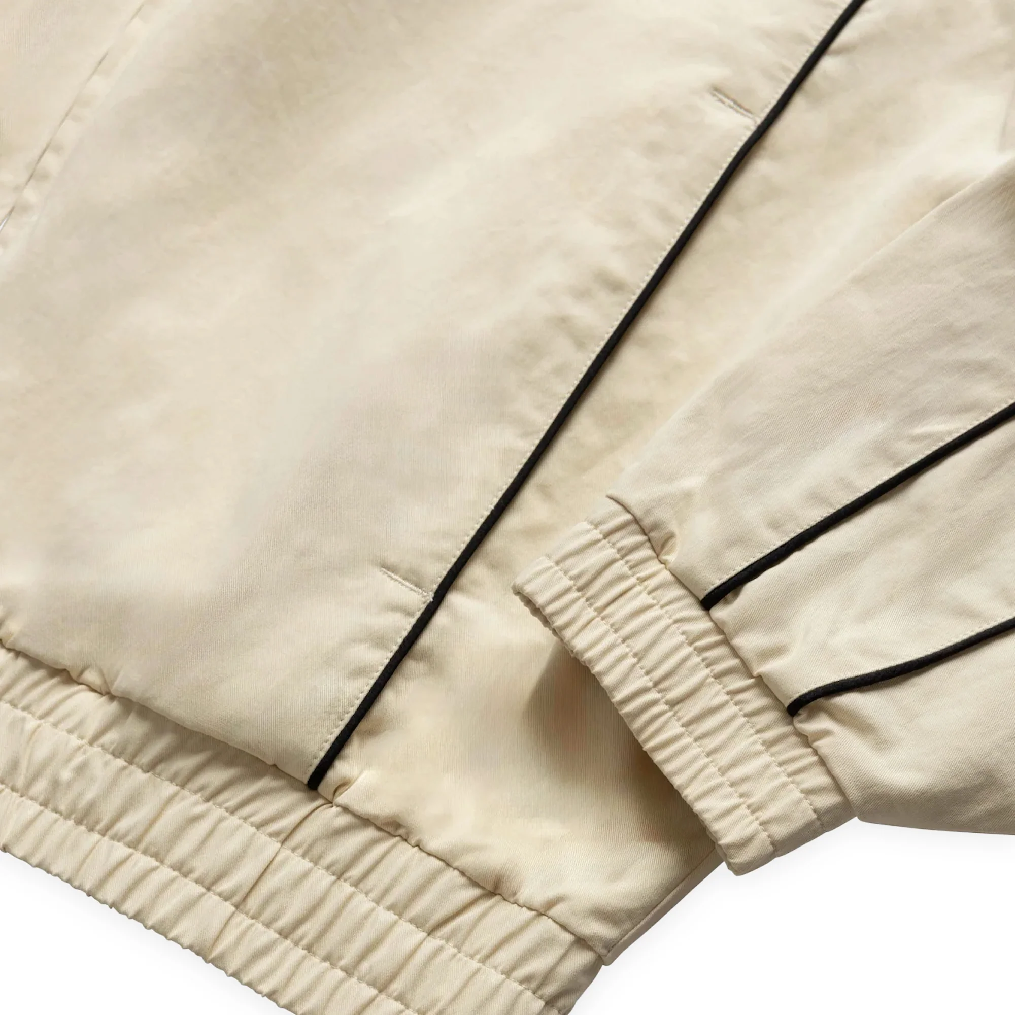 Grand Collection Harrington Jacket With Piping - Cream - Image 4