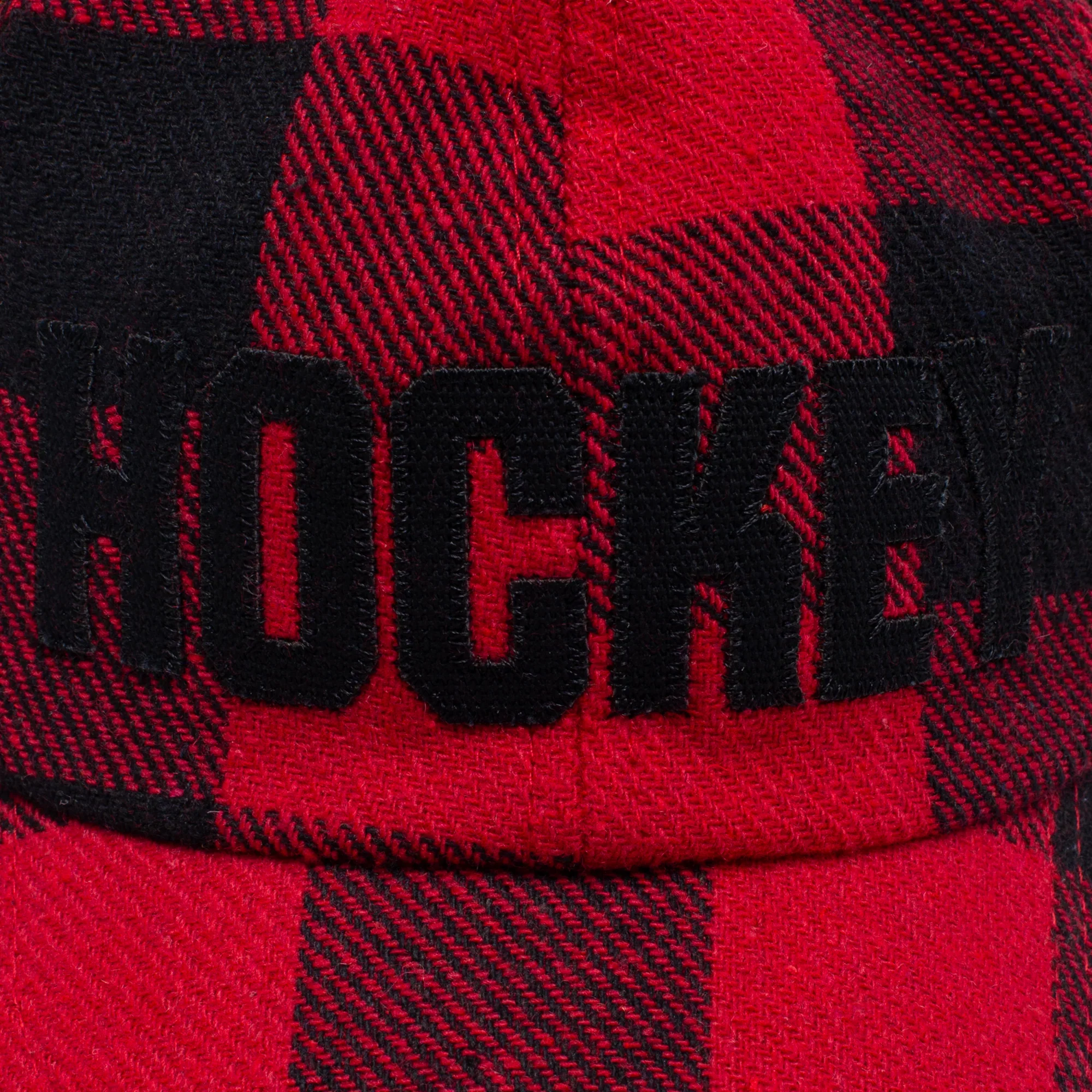 Hockey Plaid Hockey Hat - Red - Image 4
