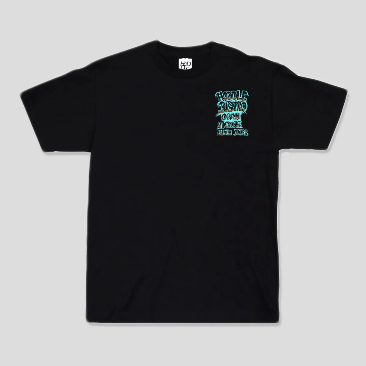 HODDLE "BISTRO" TEE BLACK