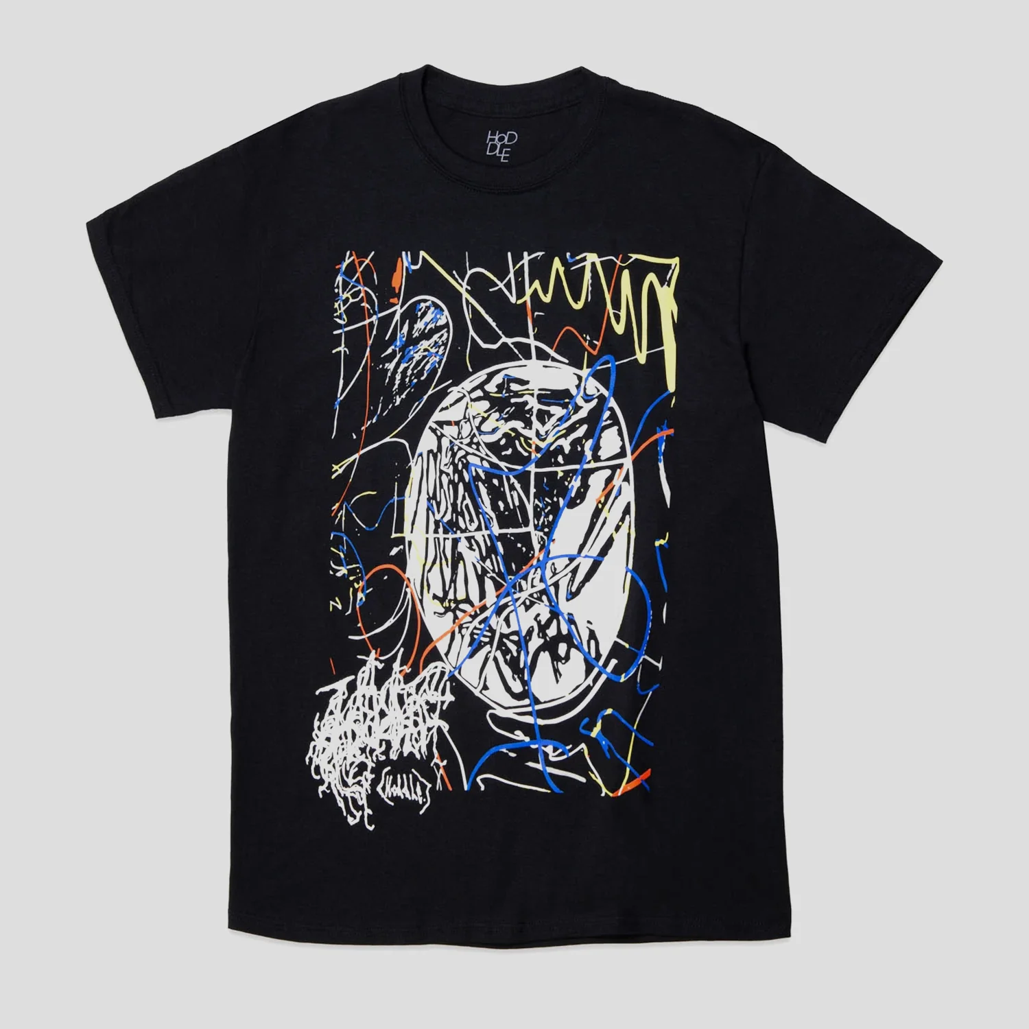 HODDLE "GLOBE" TEE BLACK