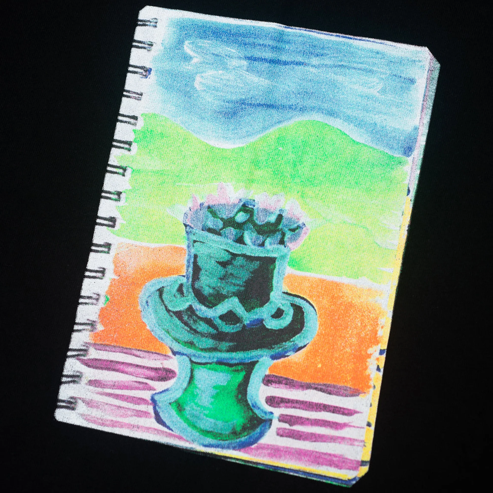 Hoddle Keegan Walker Pot Plant Tee - Black - Image 2