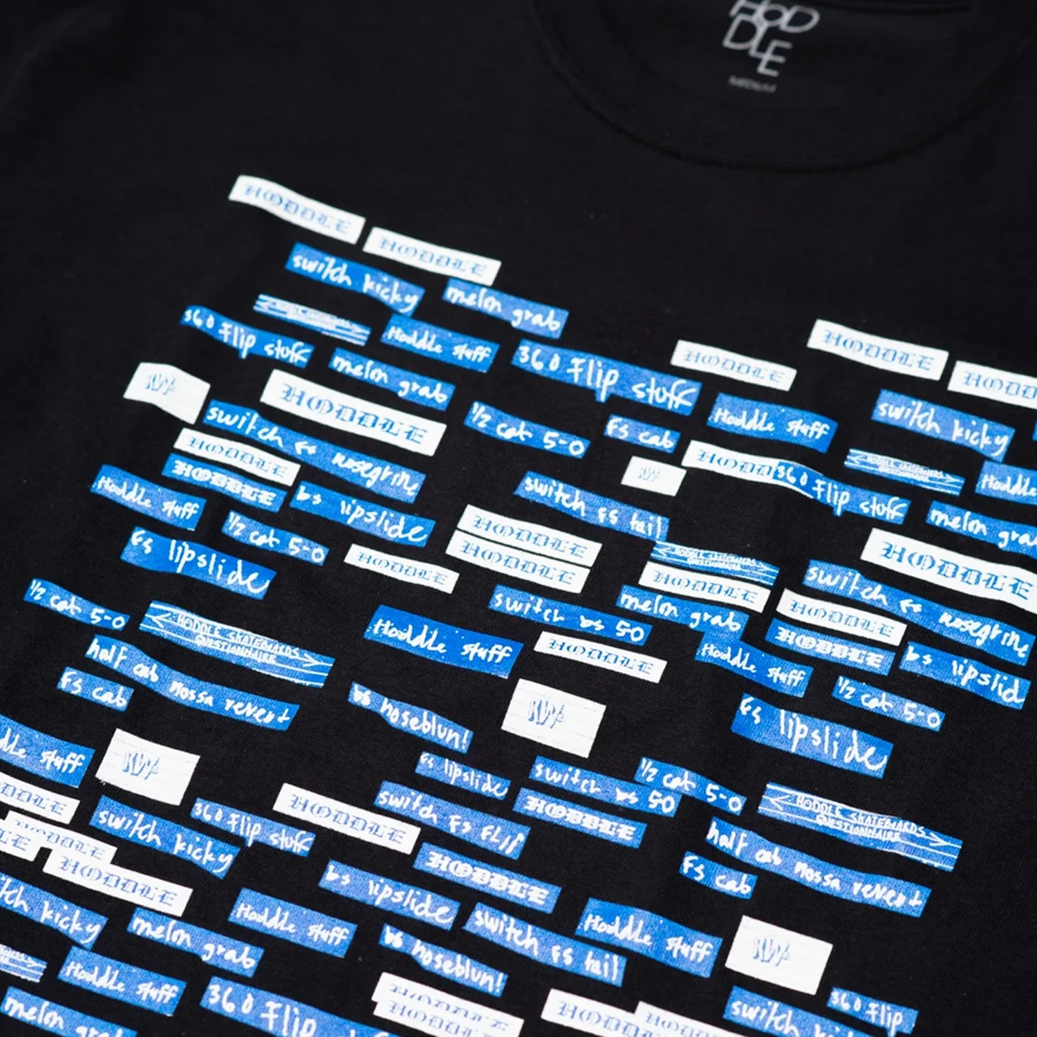 HODDLE "LIST" TEE BLACK - Image 2