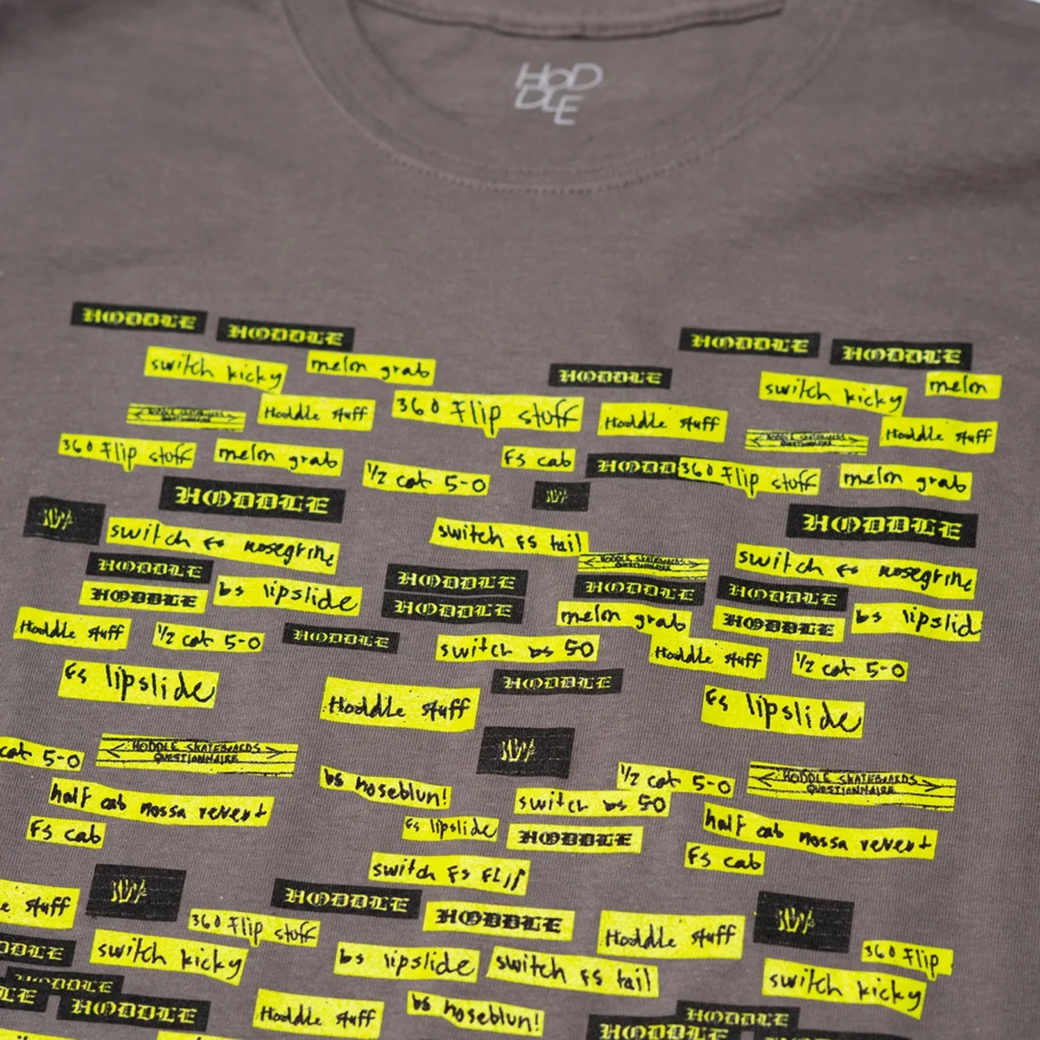 HODDLE "LIST" TEE GREY - Image 2