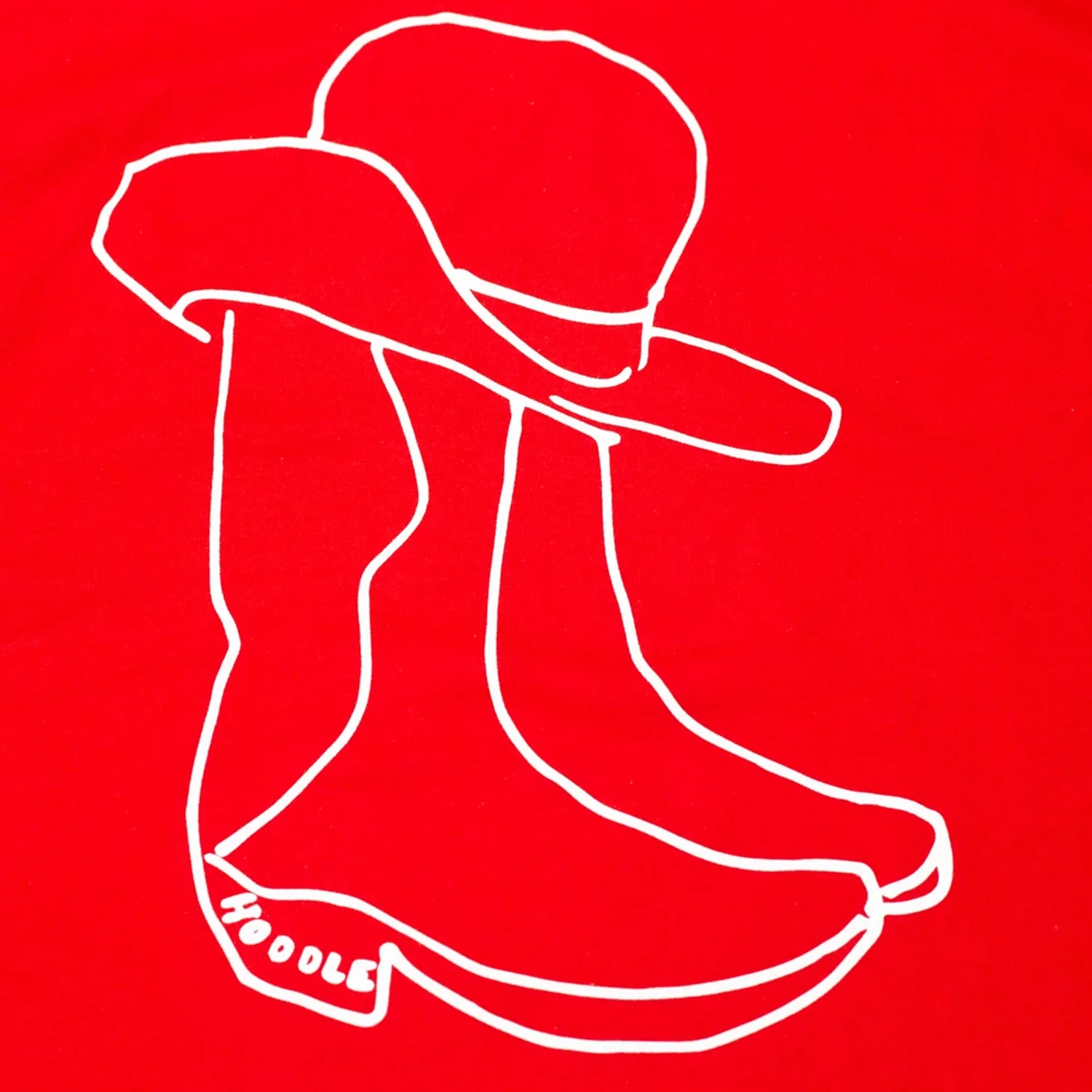 HODDLE "LONE RANGER" TEE RED - Image 3