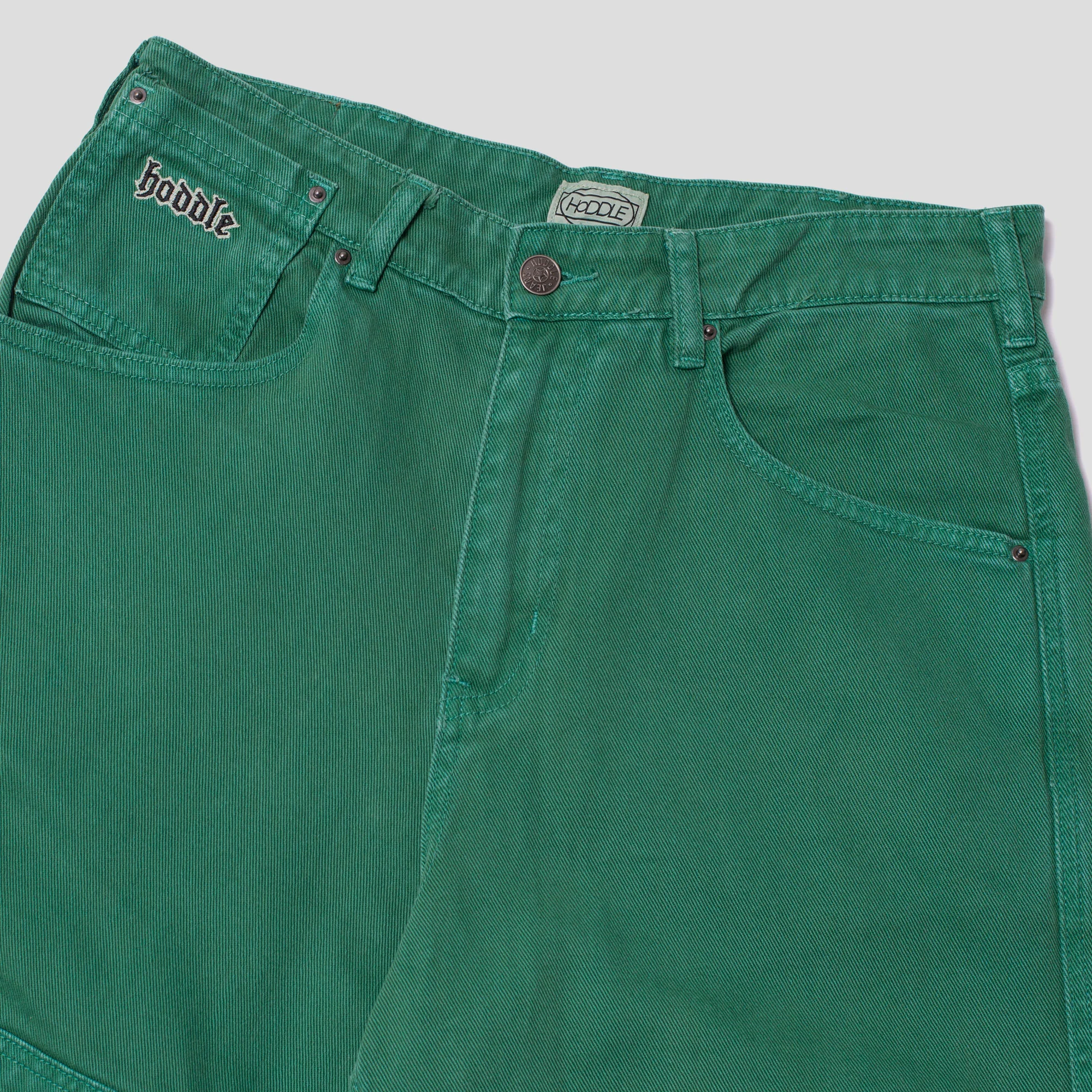 Hoddle Ranger Double Knee Carpenter Jean - Green Wash - Image 3