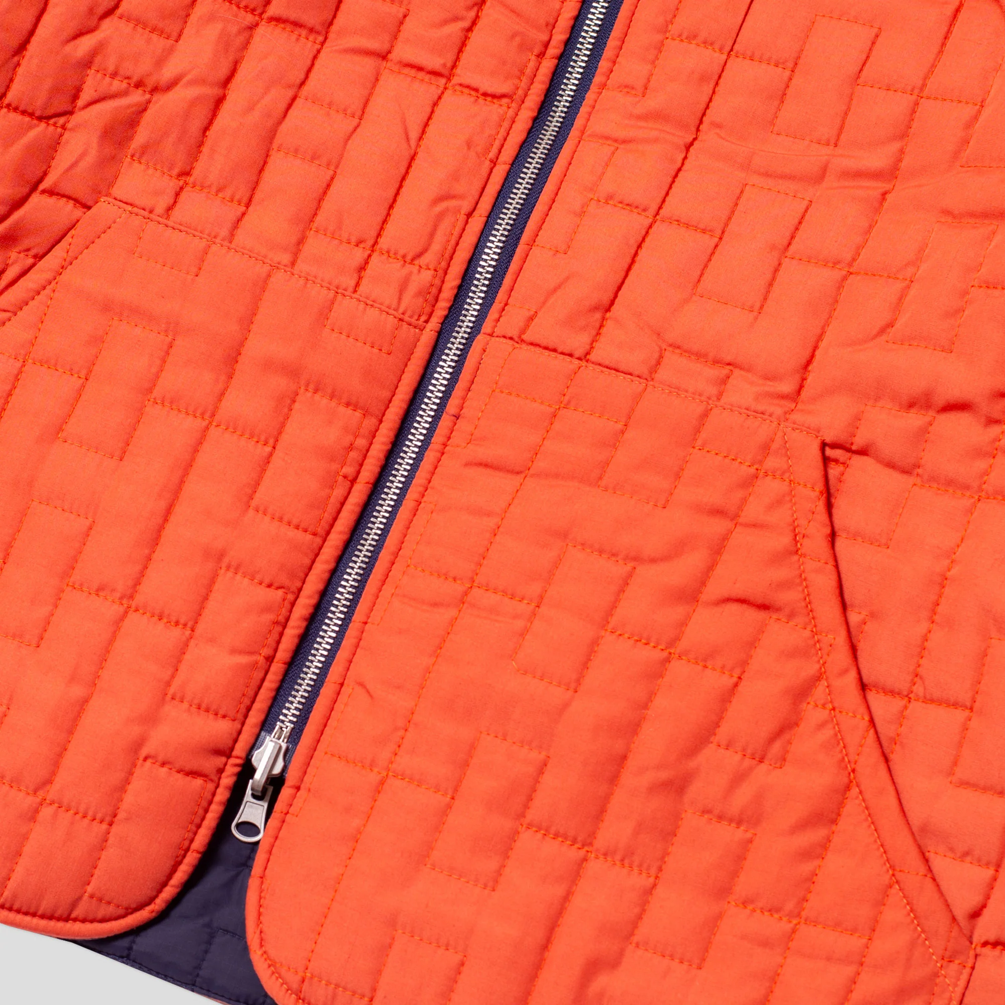 Hoddle M1 Reversible Bomber Jacket - Navy / Safety Orange - Image 7