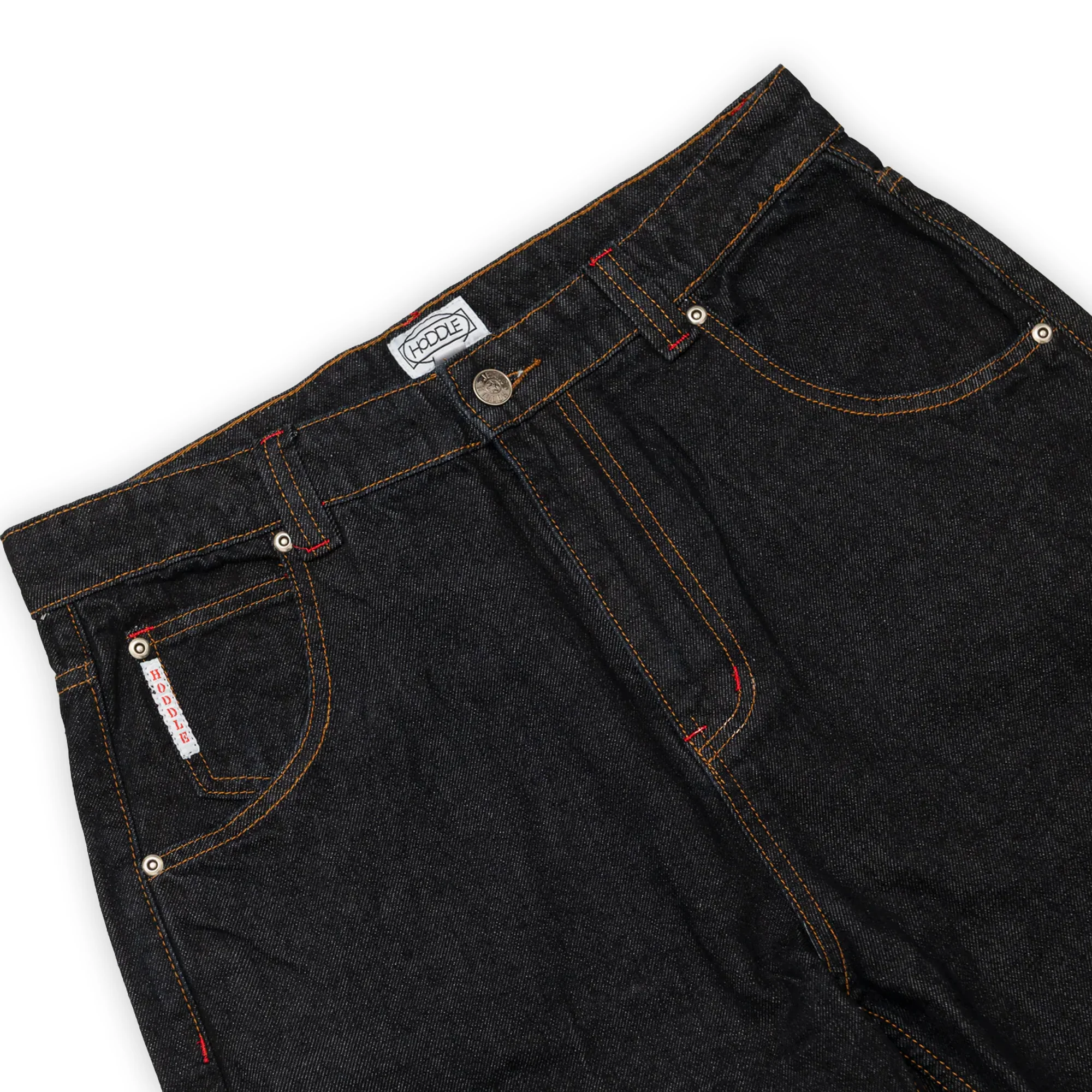 Hoddle Routine Straight Cut Jeans - Raw Indigo - Image 3
