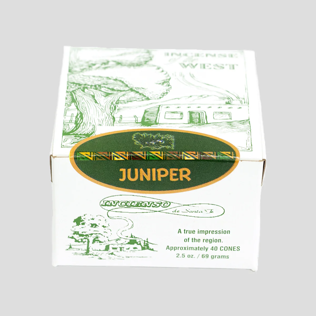 Incienso De Santa Fe Incense Bricks - Juniper Wood