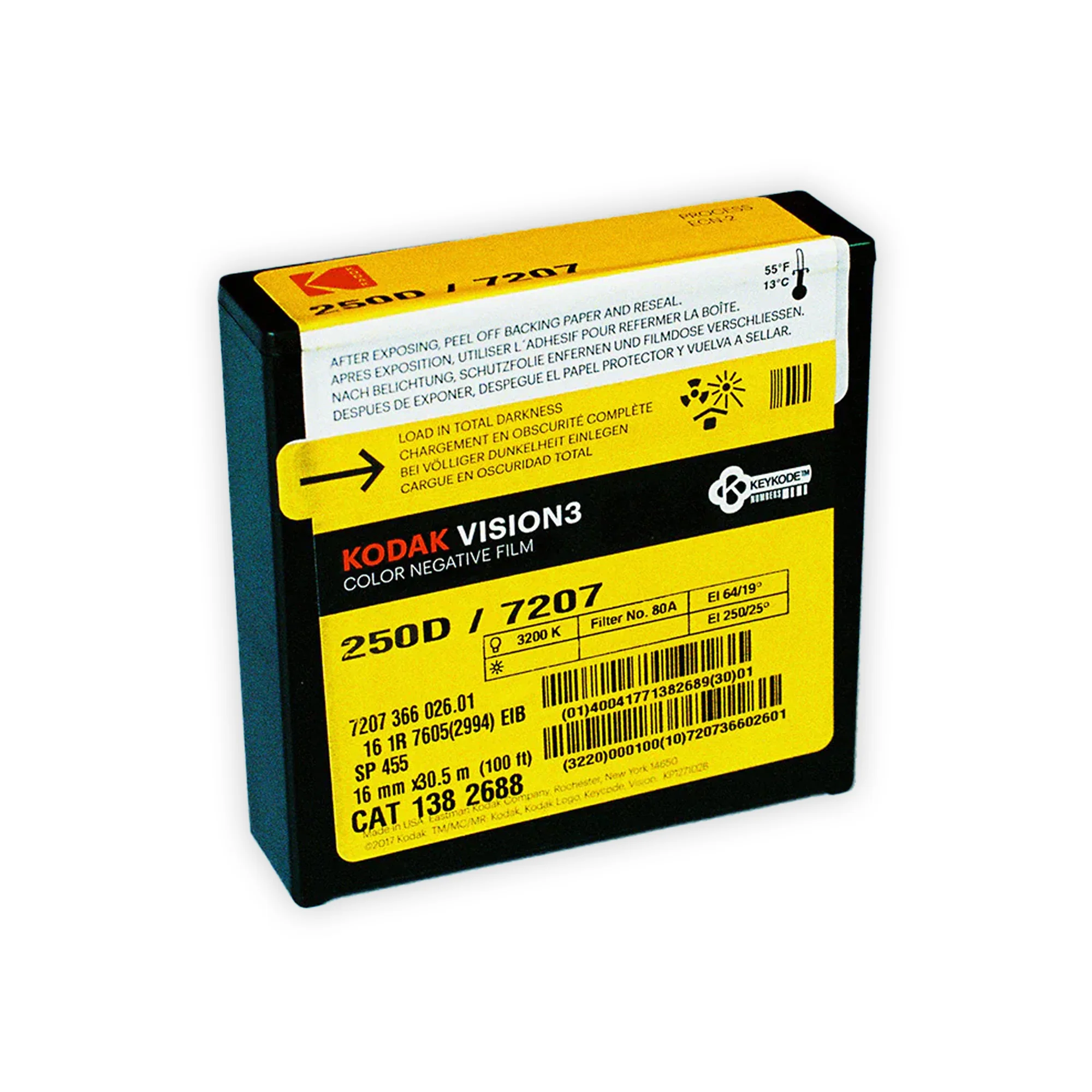 Kodak Vision3 250D #7207 - 100ft 16mm Film