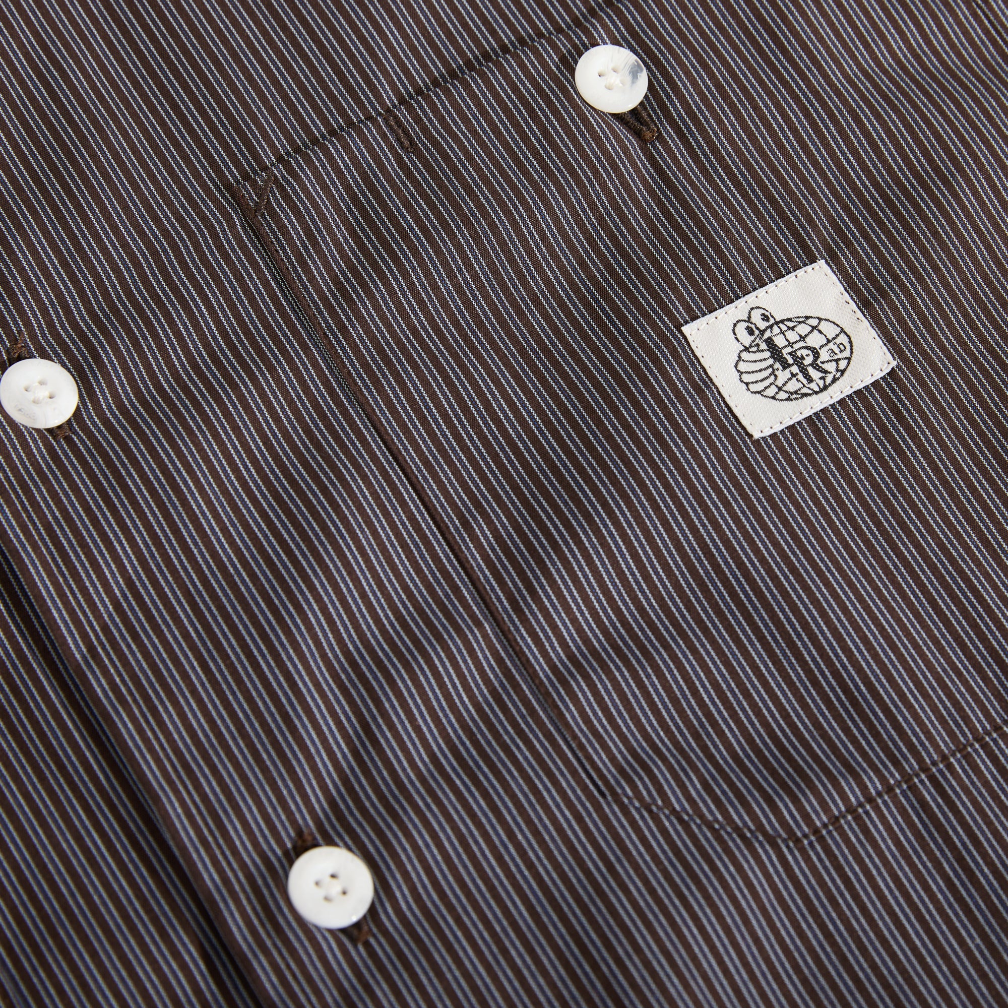 Last Resort AB LS-SM001 Shirt - Navy Stripe - Image 4