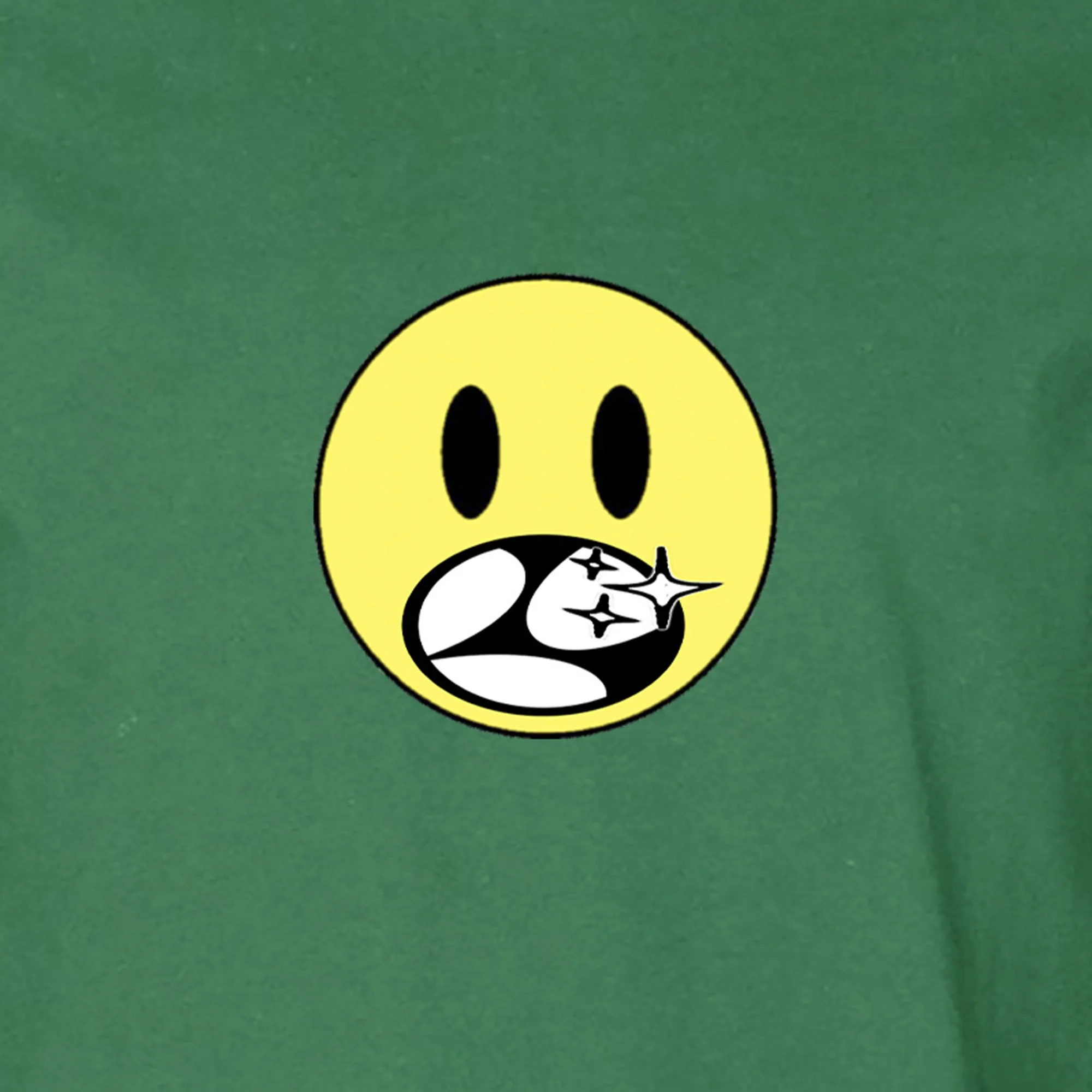 Limosine Happy Face Long-sleeve Tee - Green - Image 2