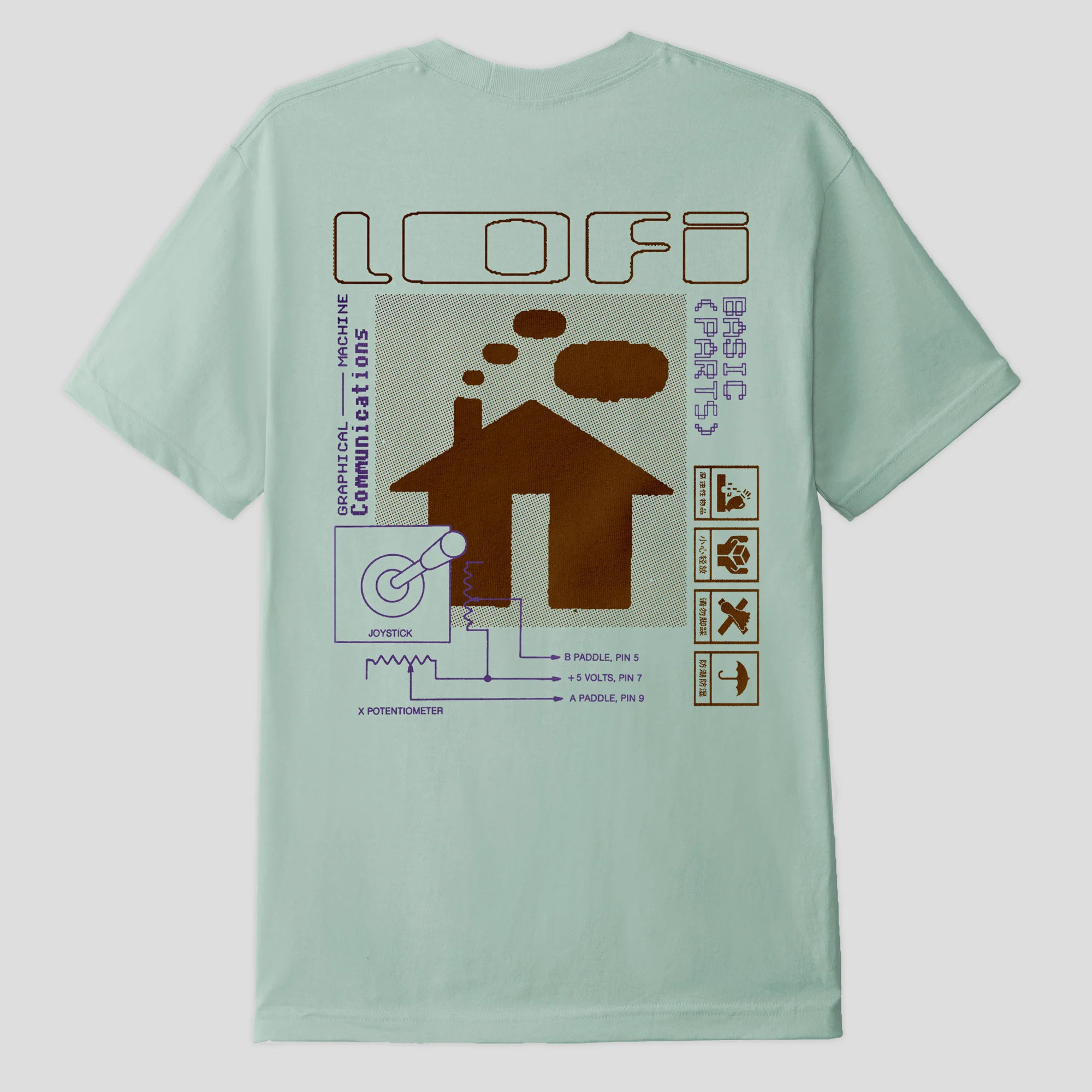 Lo-Fi Basic Parts Tee - Ice - Image 3