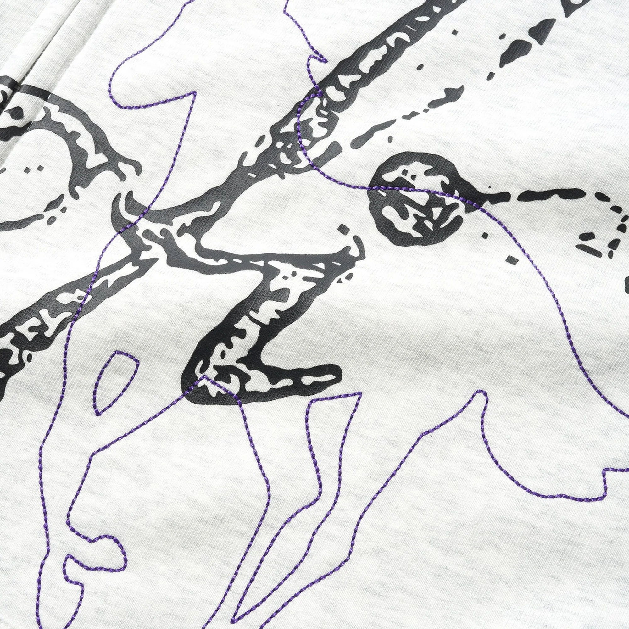 Lo-Fi Gallop Zip-Thru Hood - Ash - Image 3