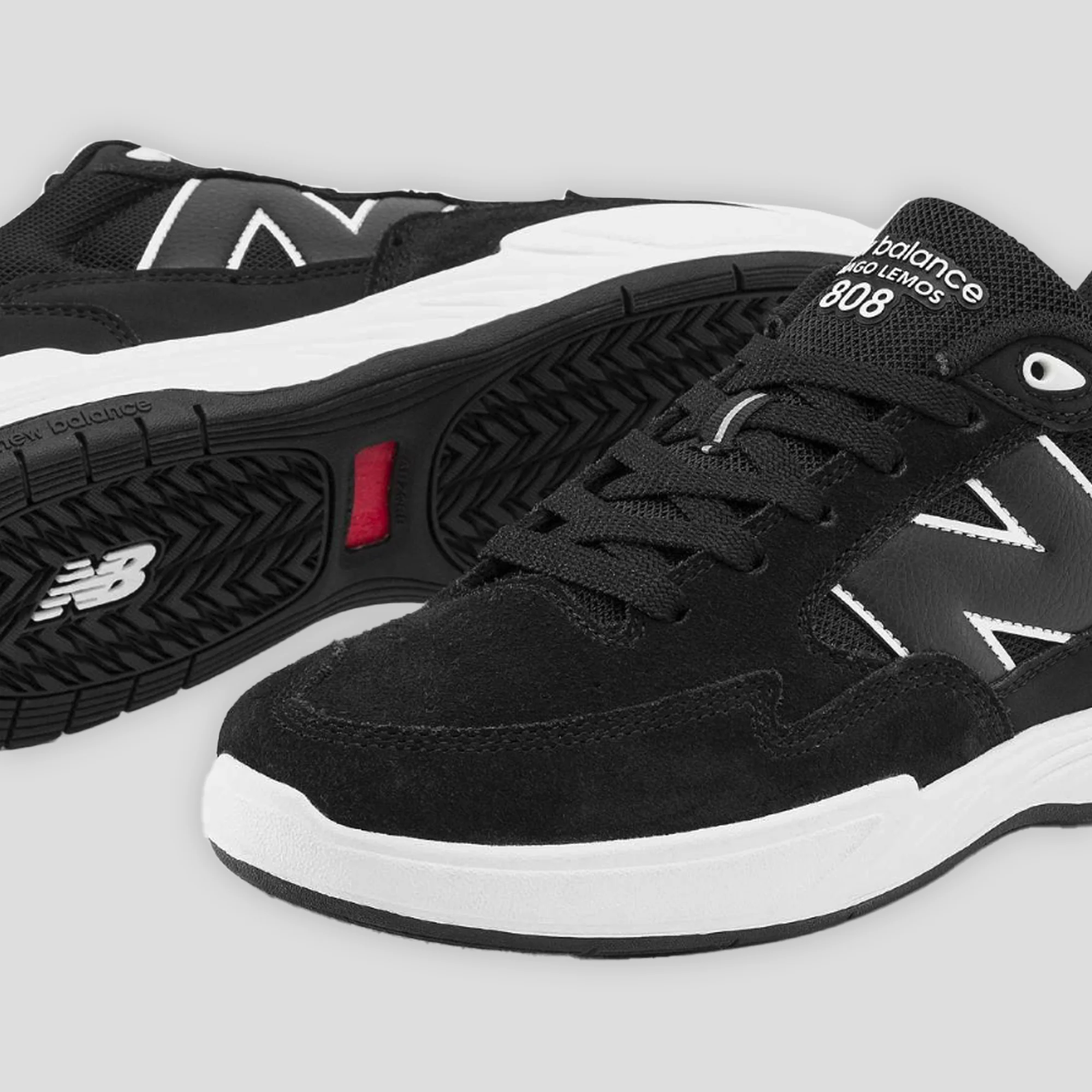 New Balance Numeric 808L- Black / White - Image 2